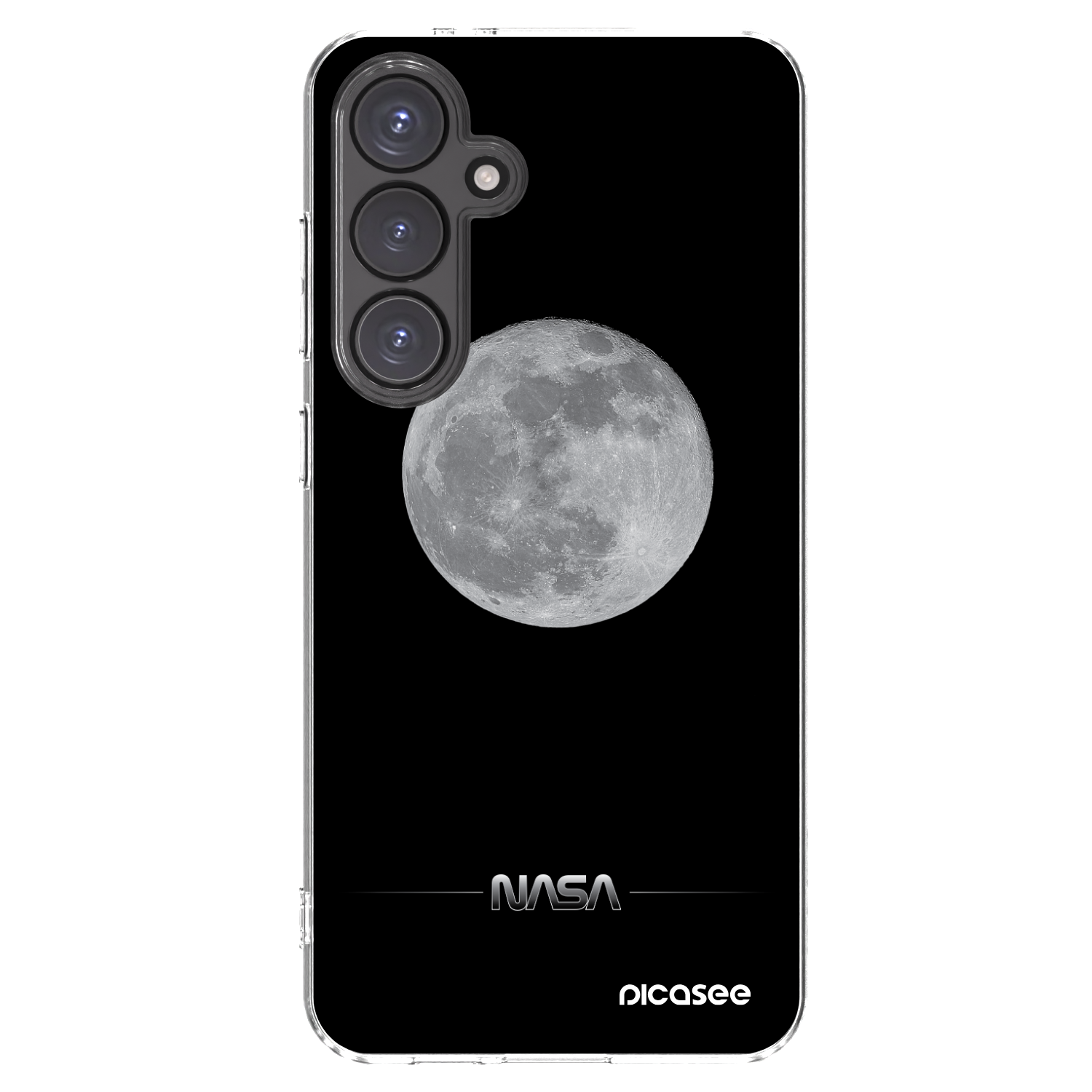 Picasee átlátszó szilikon tok az alábbi mobiltelefonokra Samsung Galaxy S24 FE S721B - Moon Minimal