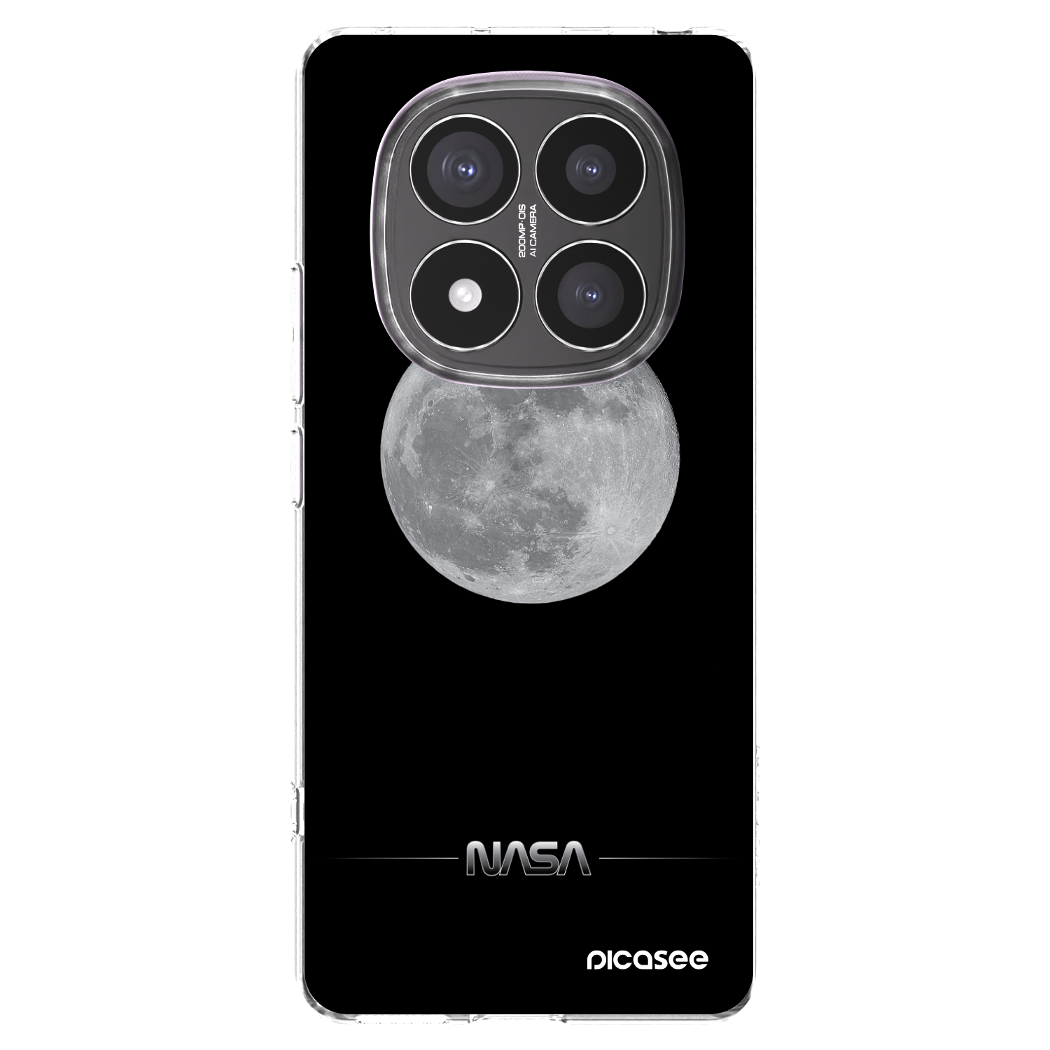 Picasee átlátszó szilikon tok az alábbi mobiltelefonokra Xiaomi Redmi Note 14 Pro+ 5G - Moon Minimal