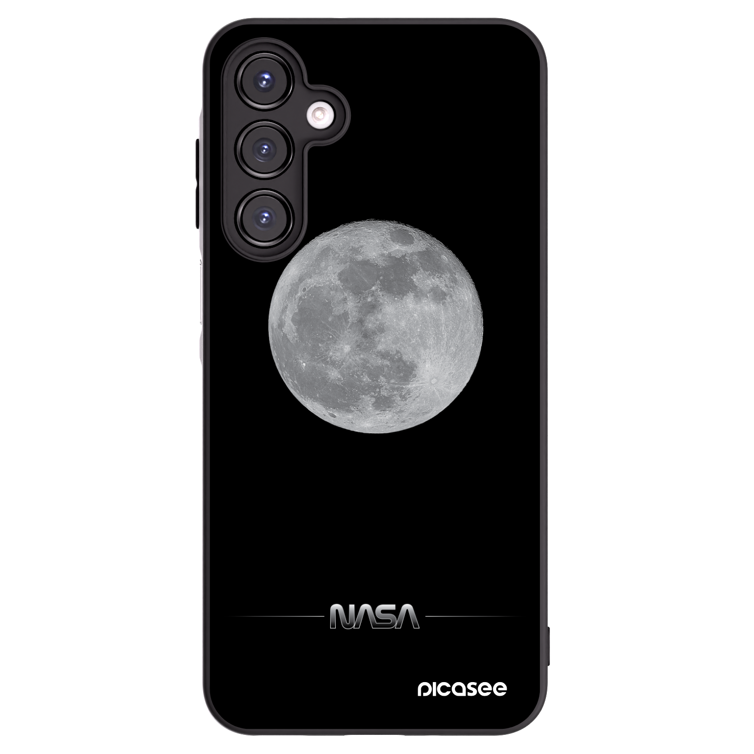 Picasee fekete szilikon tok az alábbi mobiltelefonokra Samsung Galaxy A16 5G - Moon Minimal