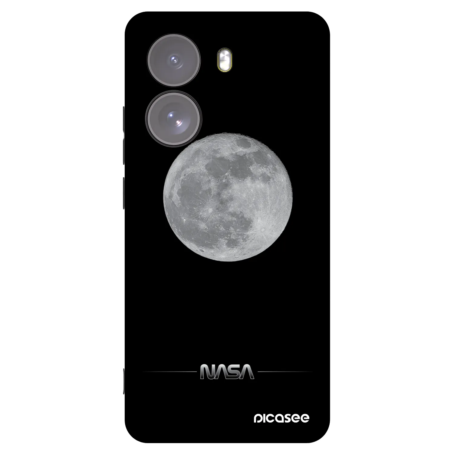 Picasee fekete szilikon tok az alábbi mobiltelefonokra Xiaomi Poco X7 - Moon Minimal