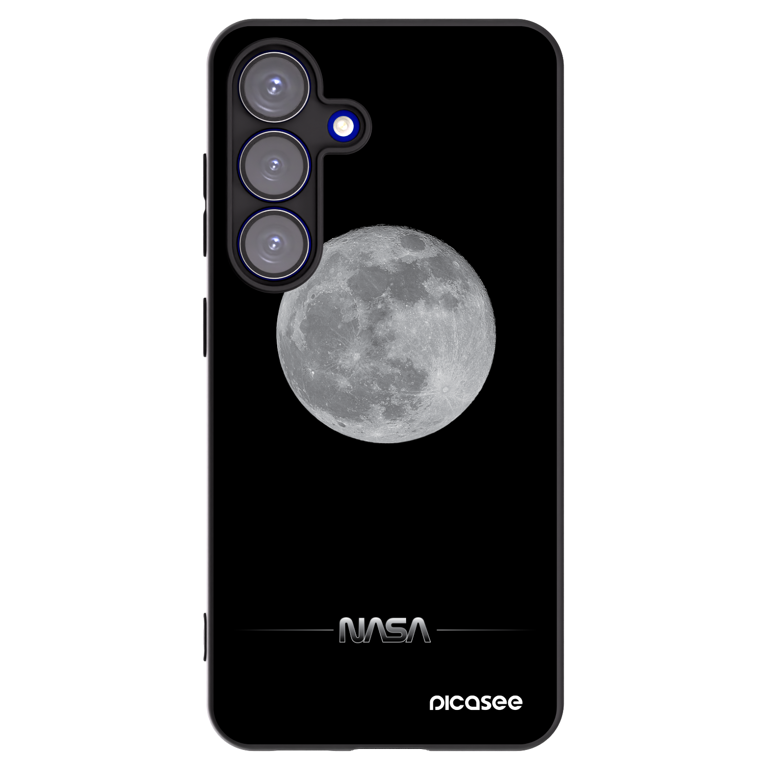 Picasee fekete szilikon tok az alábbi mobiltelefonokra Samsung Galaxy S25 5G - Moon Minimal