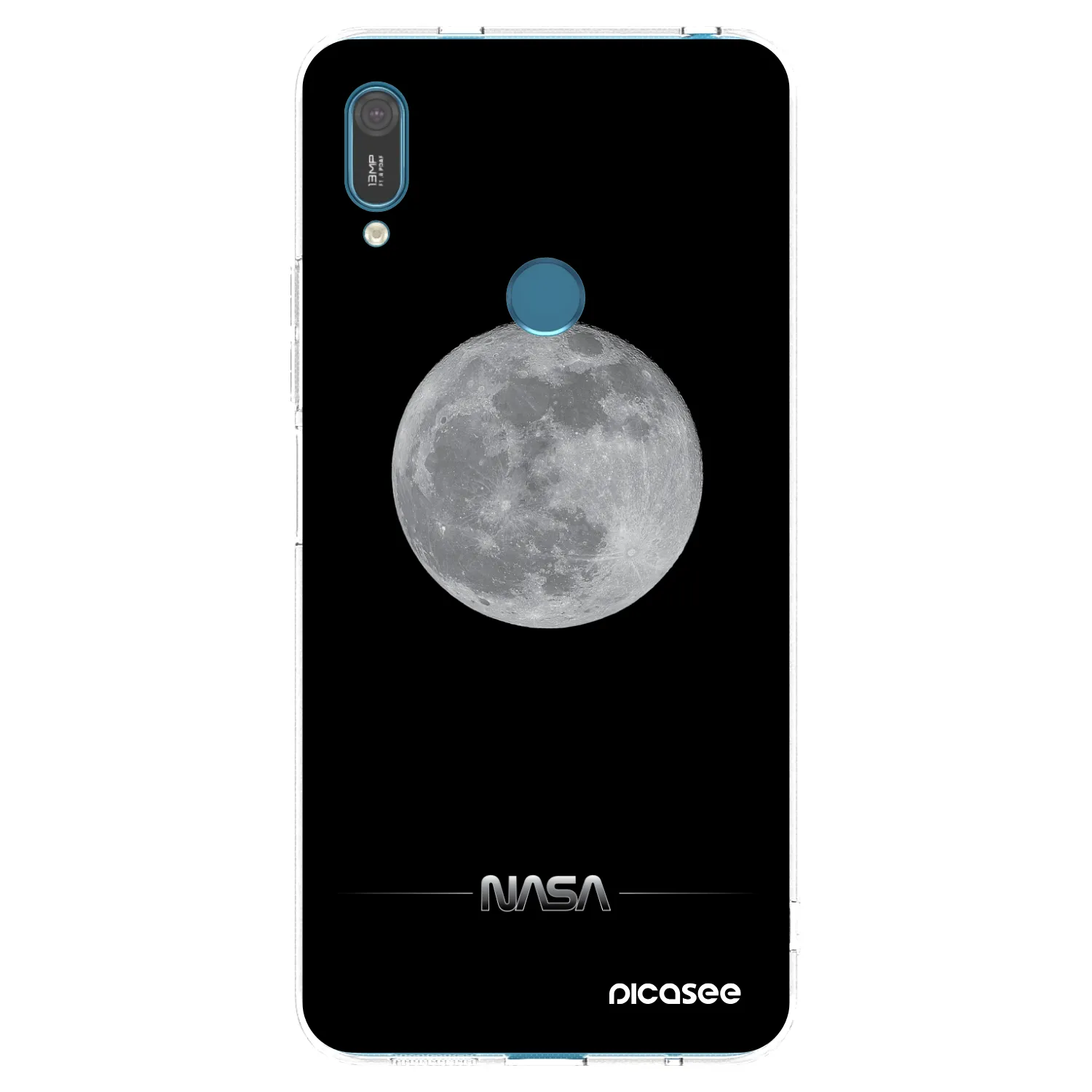 Picasee átlátszó szilikon tok az alábbi mobiltelefonokra Huawei Y7 2019 - Moon Minimal