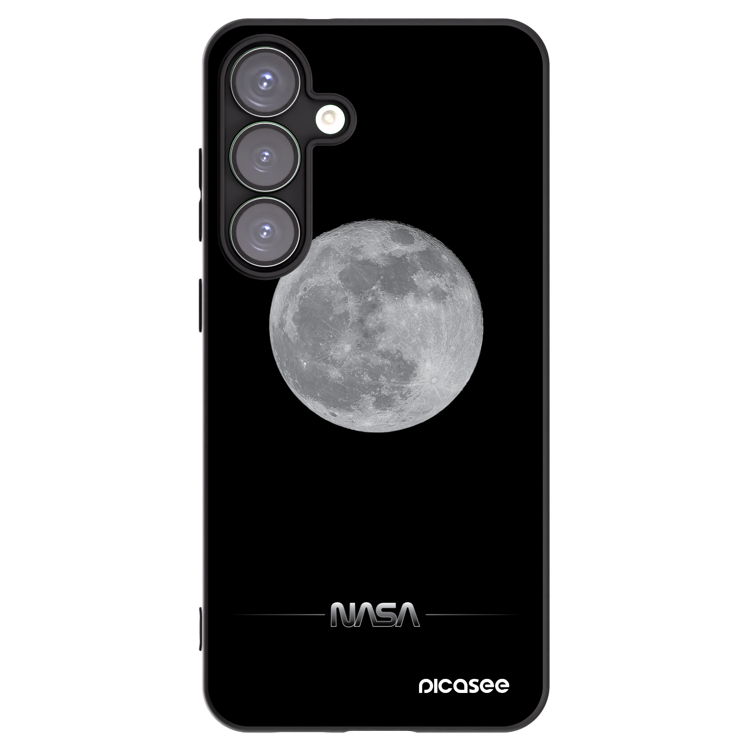 Picasee fekete szilikon tok az alábbi mobiltelefonokra Samsung Galaxy S25+ 5G - Moon Minimal