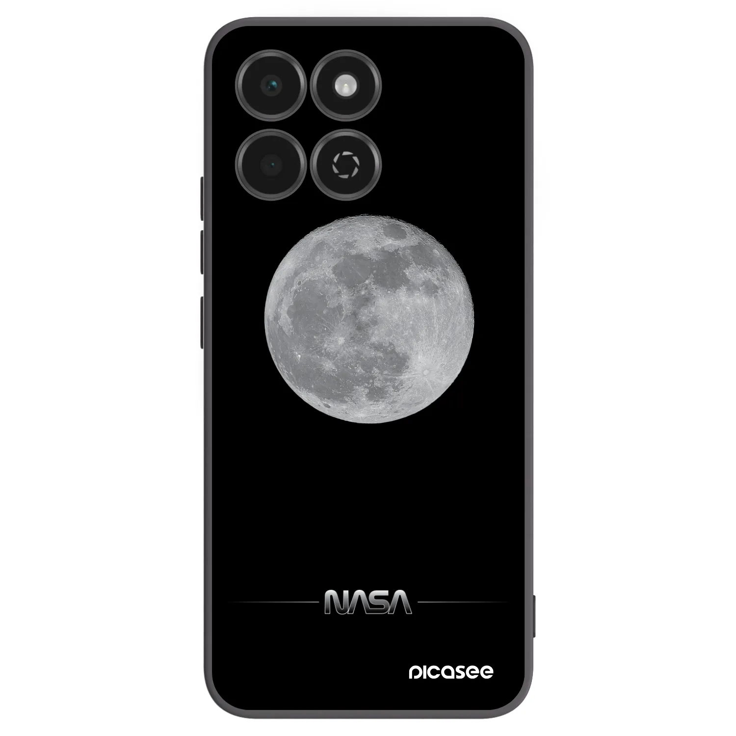 Picasee fekete szilikon tok az alábbi mobiltelefonokra Honor 200 Smart 5G - Moon Minimal