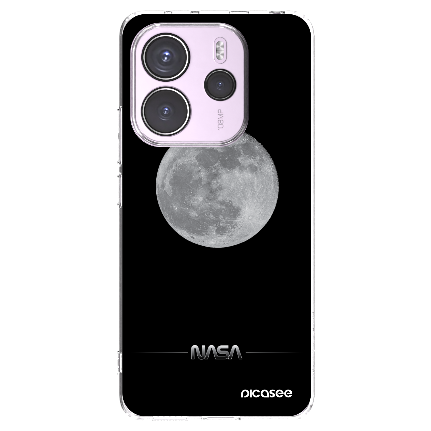 Picasee átlátszó szilikon tok az alábbi mobiltelefonokra Xiaomi Redmi Note 14 4G - Moon Minimal