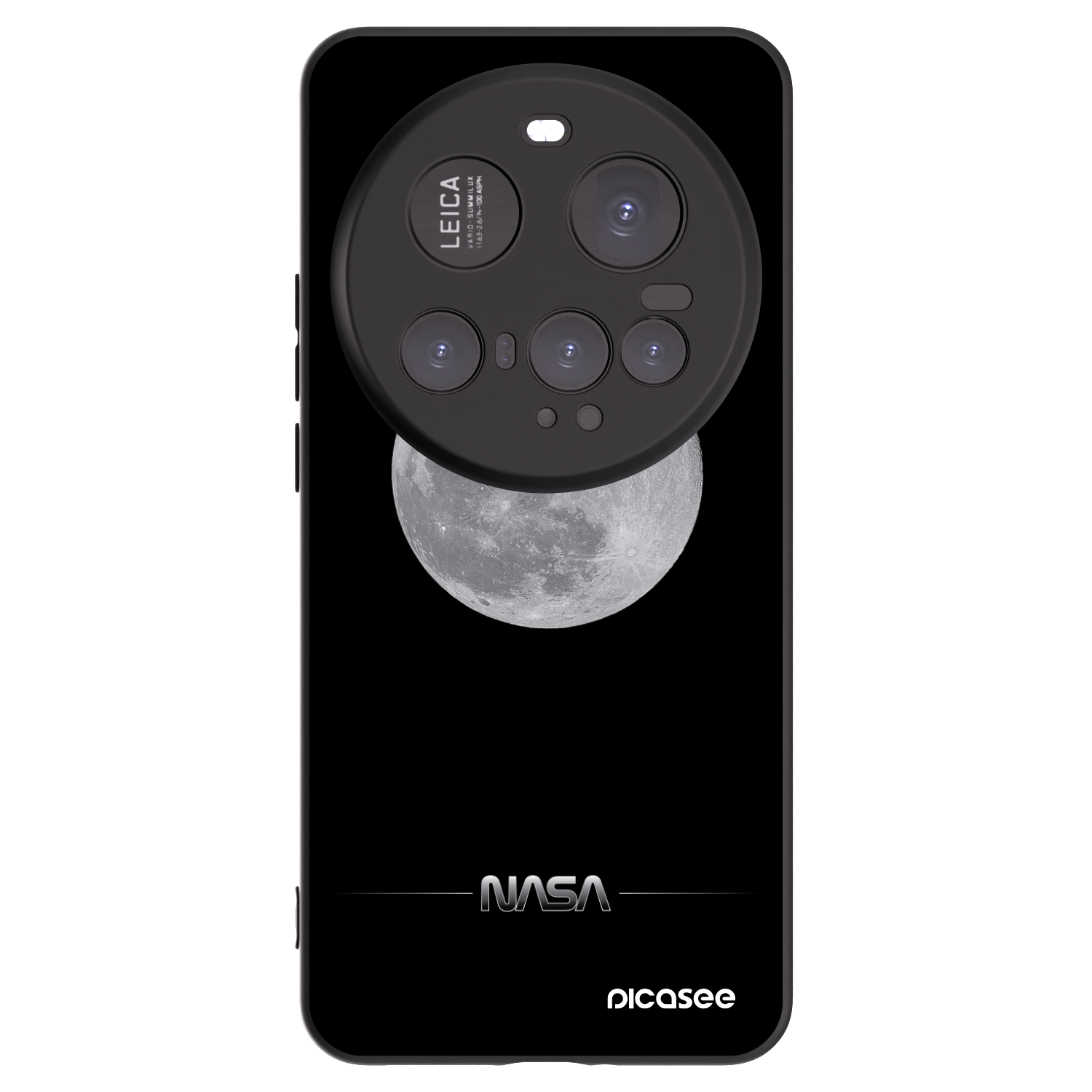 Picasee fekete szilikon tok az alábbi mobiltelefonokra Xiaomi 15 Ultra - Moon Minimal