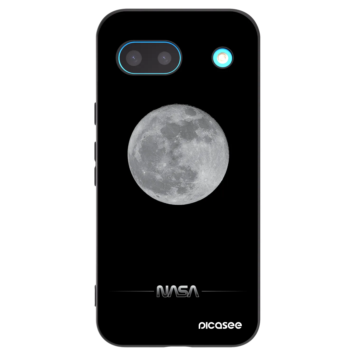 Picasee fekete szilikon tok az alábbi mobiltelefonokra Google Pixel 8a - Moon Minimal
