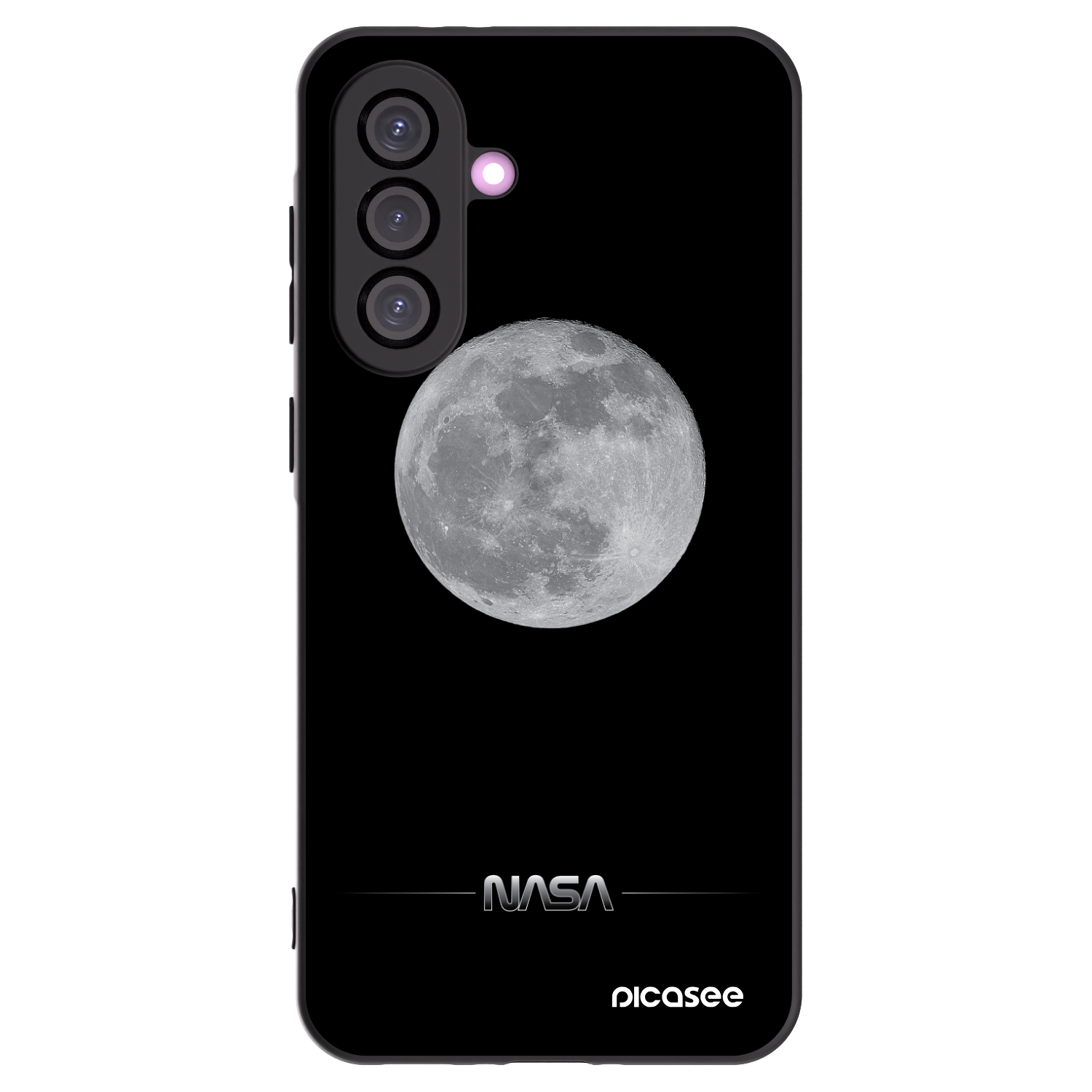 Picasee fekete szilikon tok az alábbi mobiltelefonokra Samsung Galaxy A36 5G - Moon Minimal