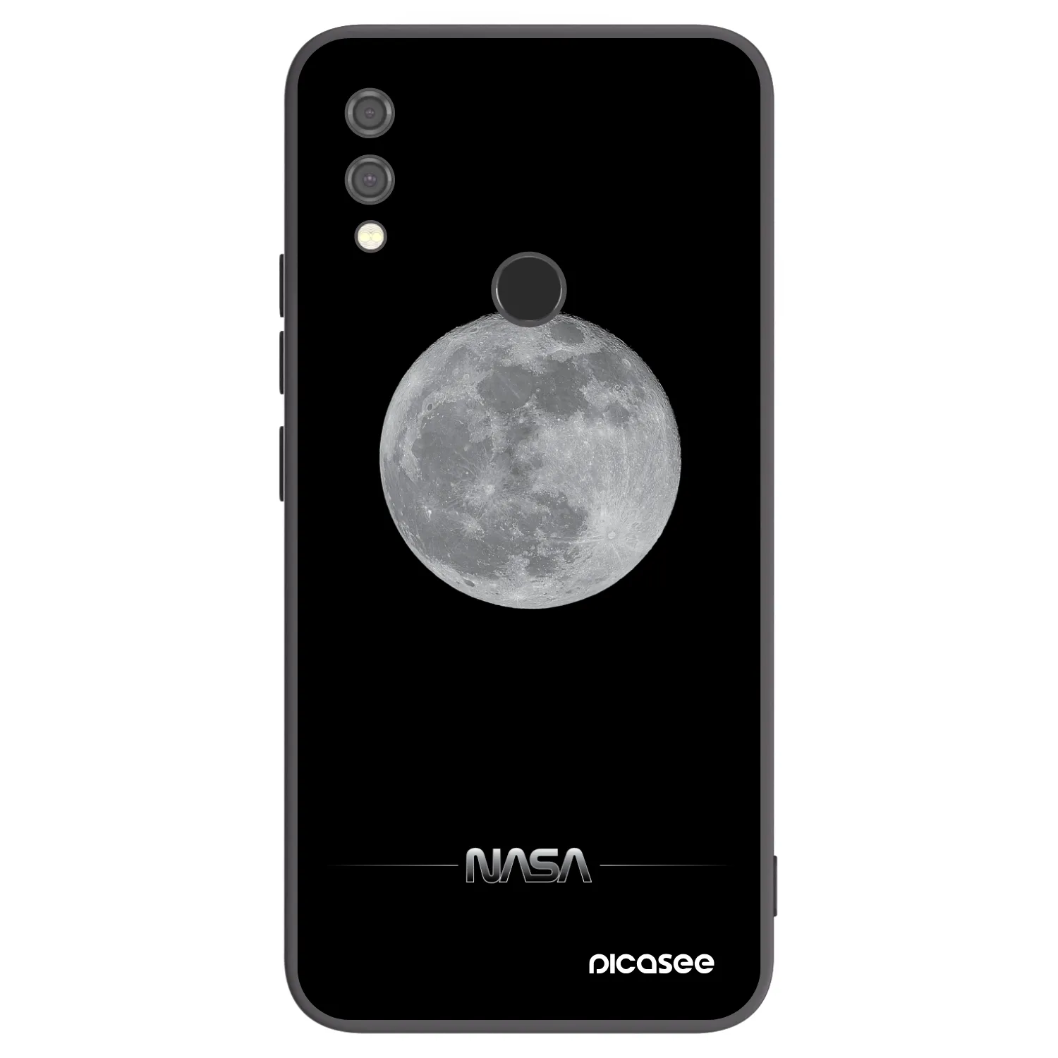 Picasee fekete szilikon tok az alábbi mobiltelefonokra Xiaomi Redmi Note 7 - Moon Minimal