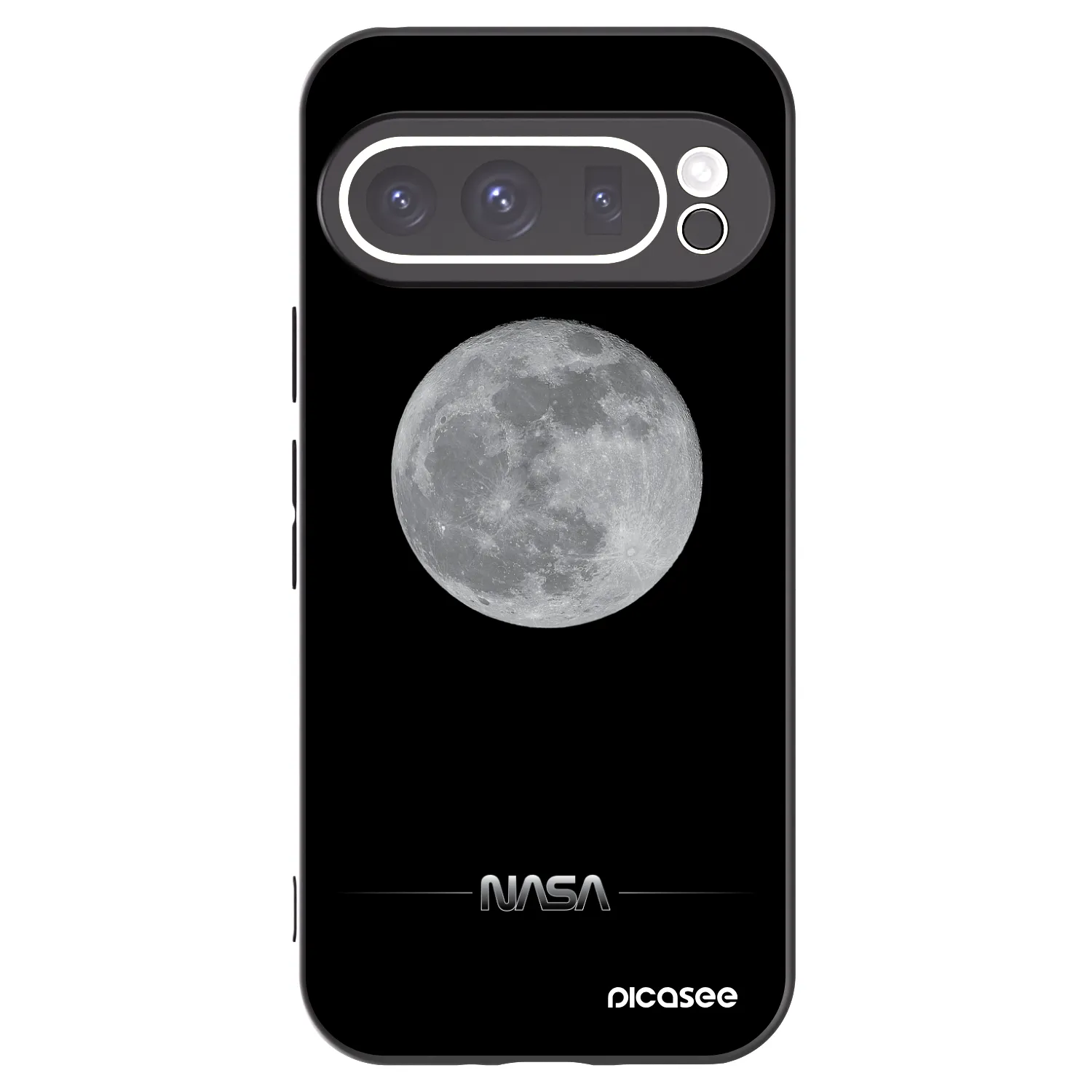 Picasee fekete szilikon tok az alábbi mobiltelefonokra Google Pixel 9 Pro - Moon Minimal