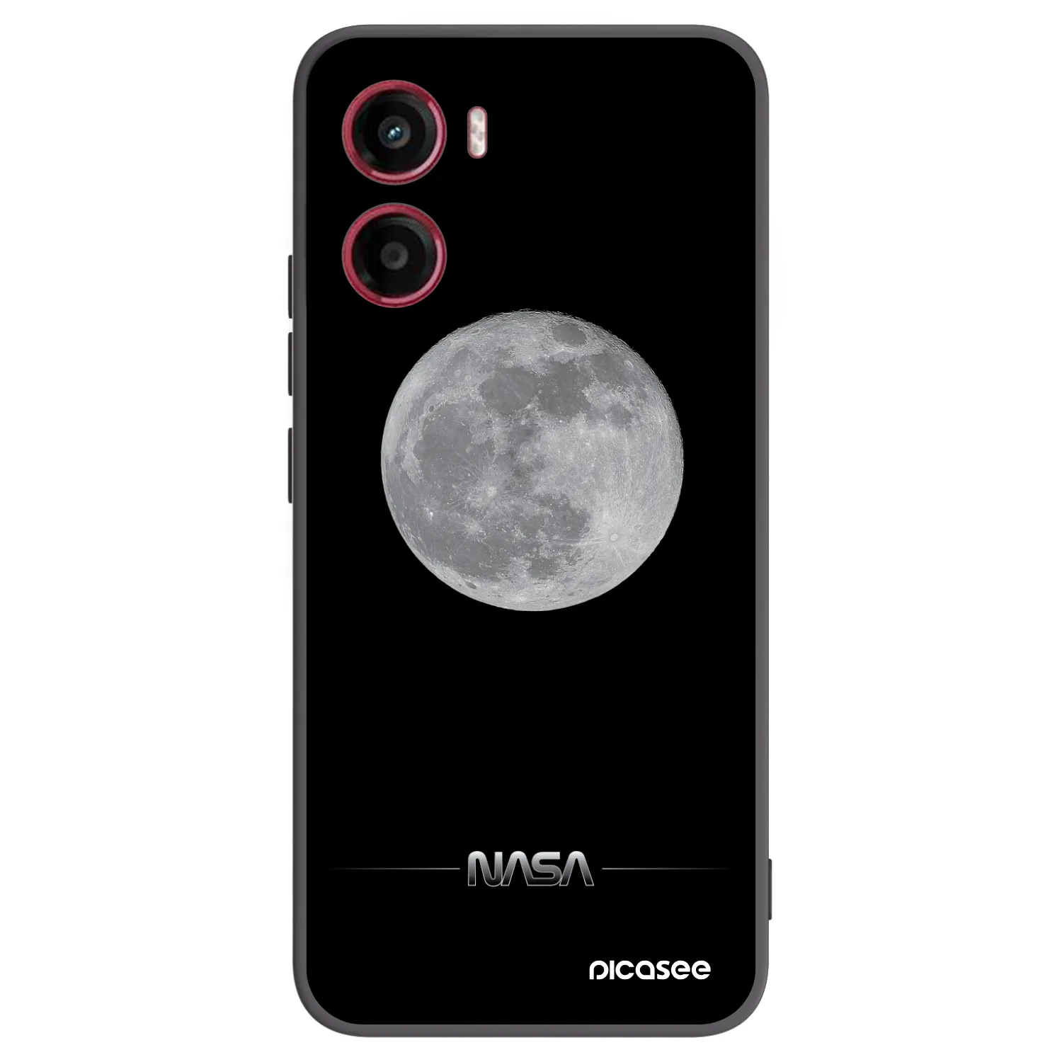 Picasee fekete szilikon tok az alábbi mobiltelefonokra Motorola Moto G05 - Moon Minimal