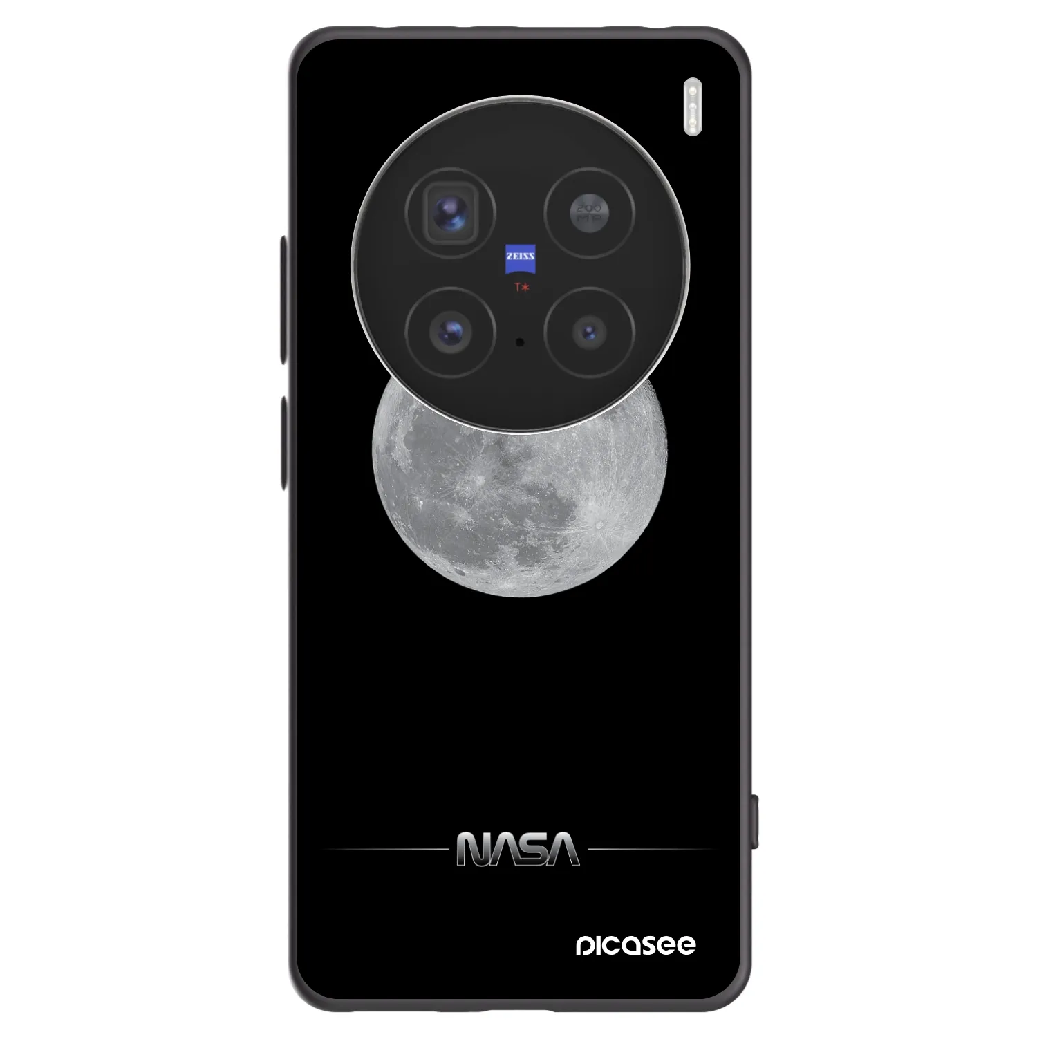 Picasee fekete szilikon tok az alábbi mobiltelefonokra Vivo X200 Pro - Moon Minimal