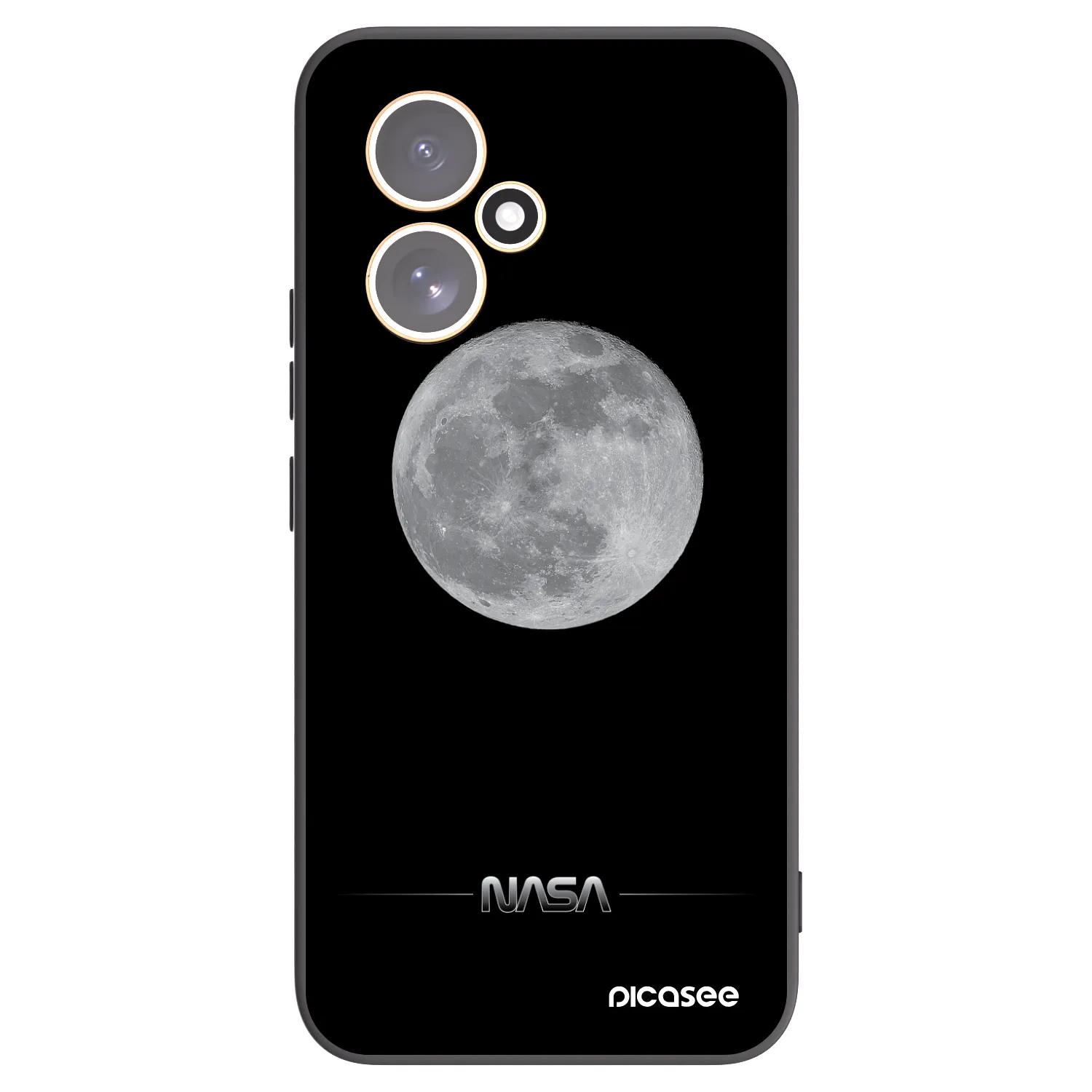 Picasee fekete szilikon tok az alábbi mobiltelefonokra Honor 400 5G - Moon Minimal
