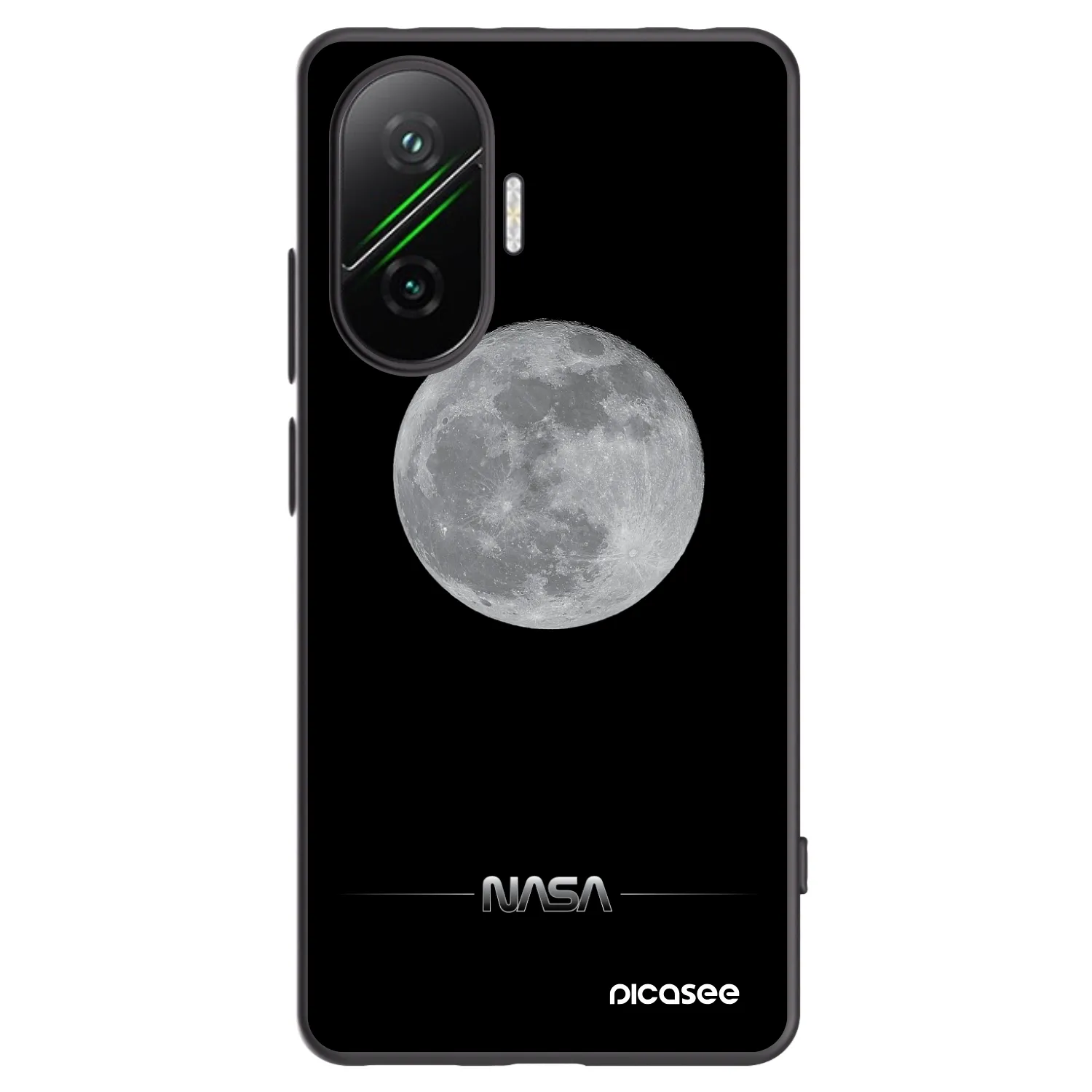 Picasee fekete szilikon tok az alábbi mobiltelefonokra Xiaomi Poco F7 5G - Moon Minimal