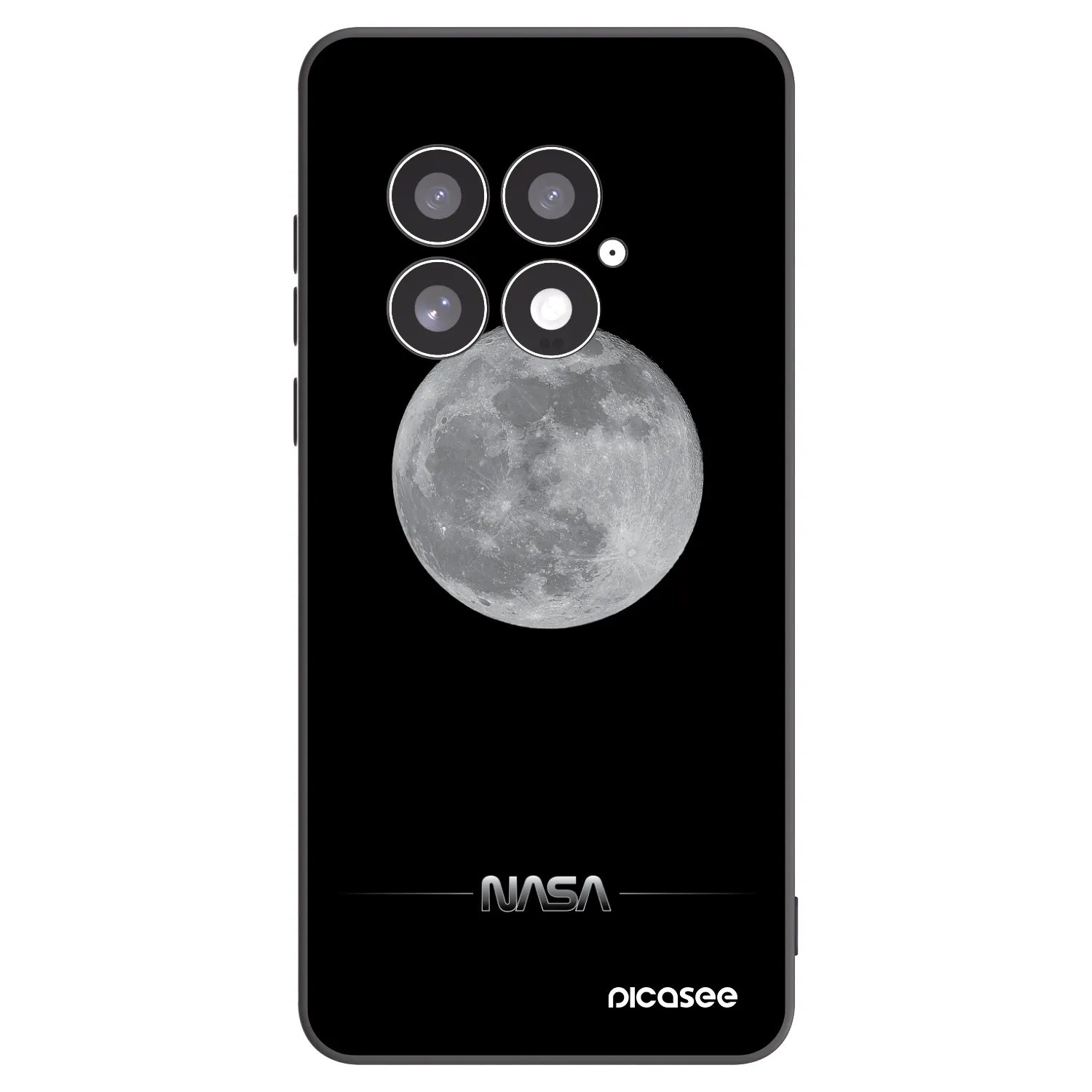 Picasee fekete szilikon tok az alábbi mobiltelefonokra OnePlus 13 5G - Moon Minimal