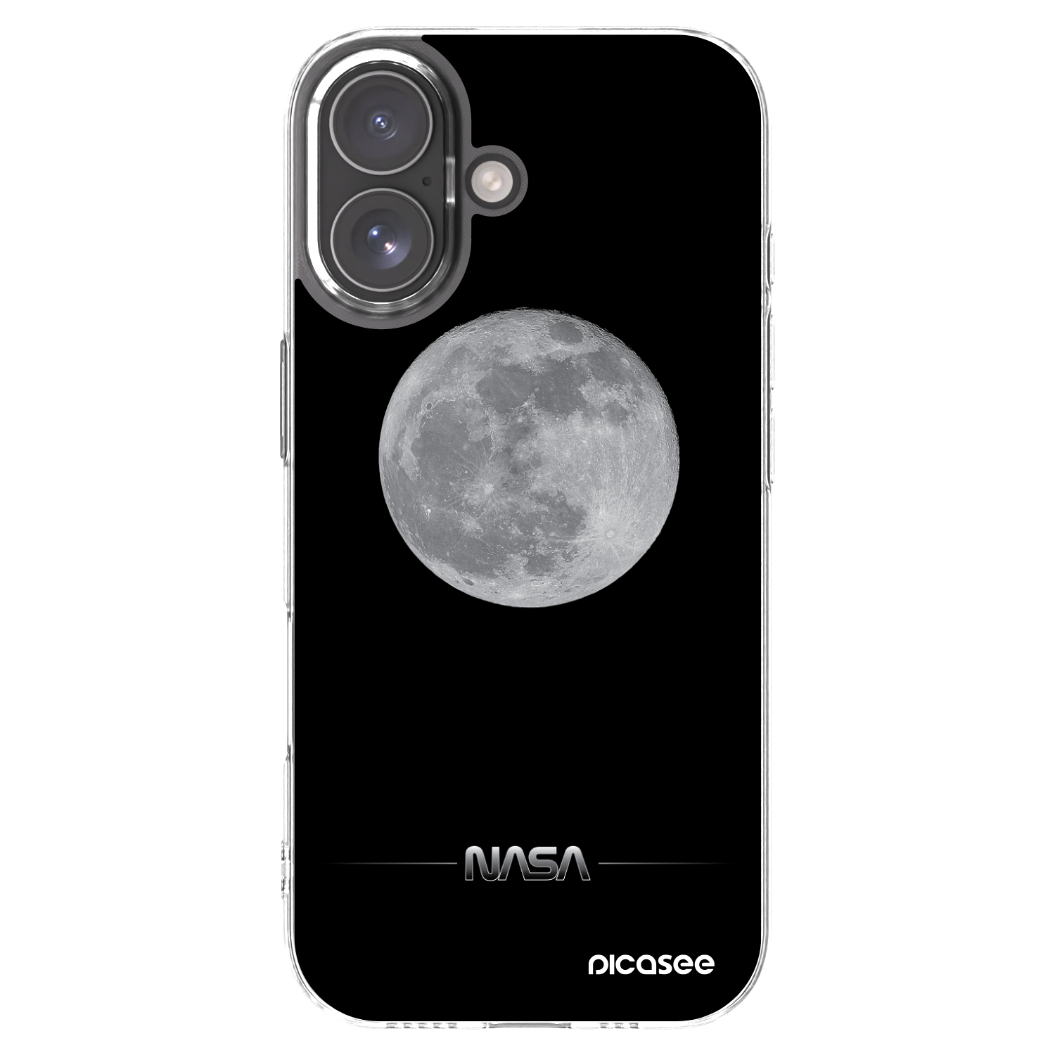 Picasee átlátszó szilikon tok az alábbi mobiltelefonokra Apple iPhone 17 - Moon Minimal