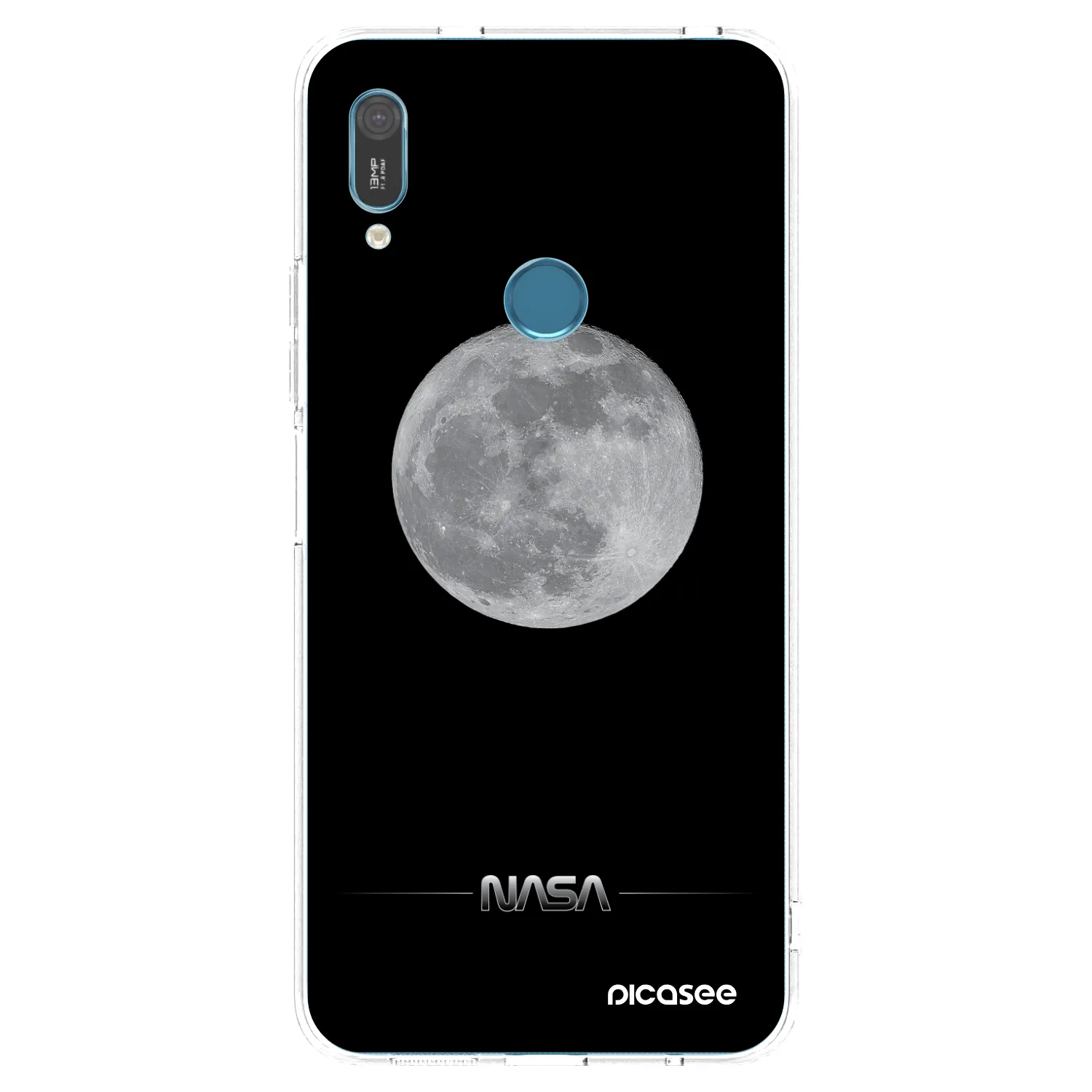 Picasee átlátszó szilikon tok az alábbi mobiltelefonokra Huawei Y6 2019 - Moon Minimal