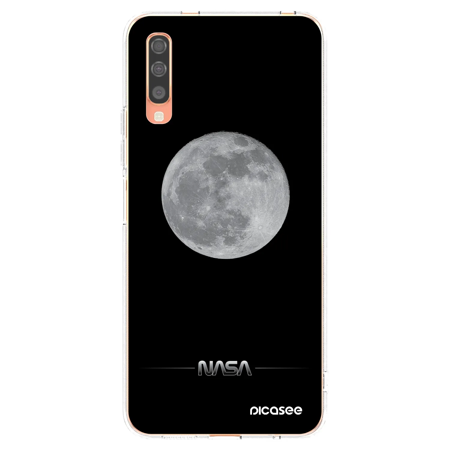 Picasee átlátszó szilikon tok az alábbi mobiltelefonokra Samsung Galaxy A70 A705F - Moon Minimal