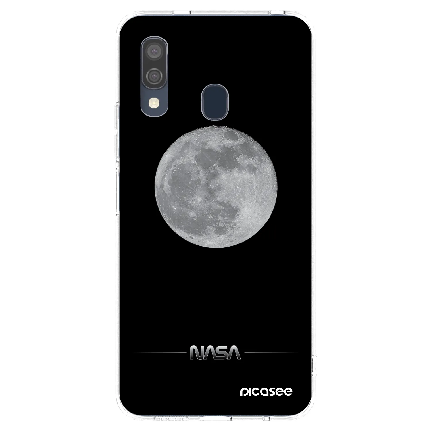 Picasee átlátszó szilikon tok az alábbi mobiltelefonokra Samsung Galaxy A40 A405F - Moon Minimal