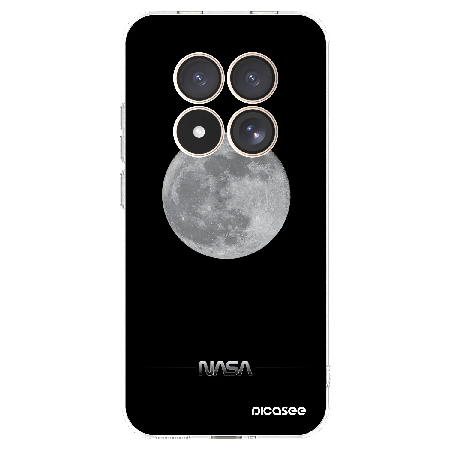 Picasee átlátszó szilikon tok az alábbi mobiltelefonokra Xiaomi Redmi Note 15 Pro 4G - Moon Minimal