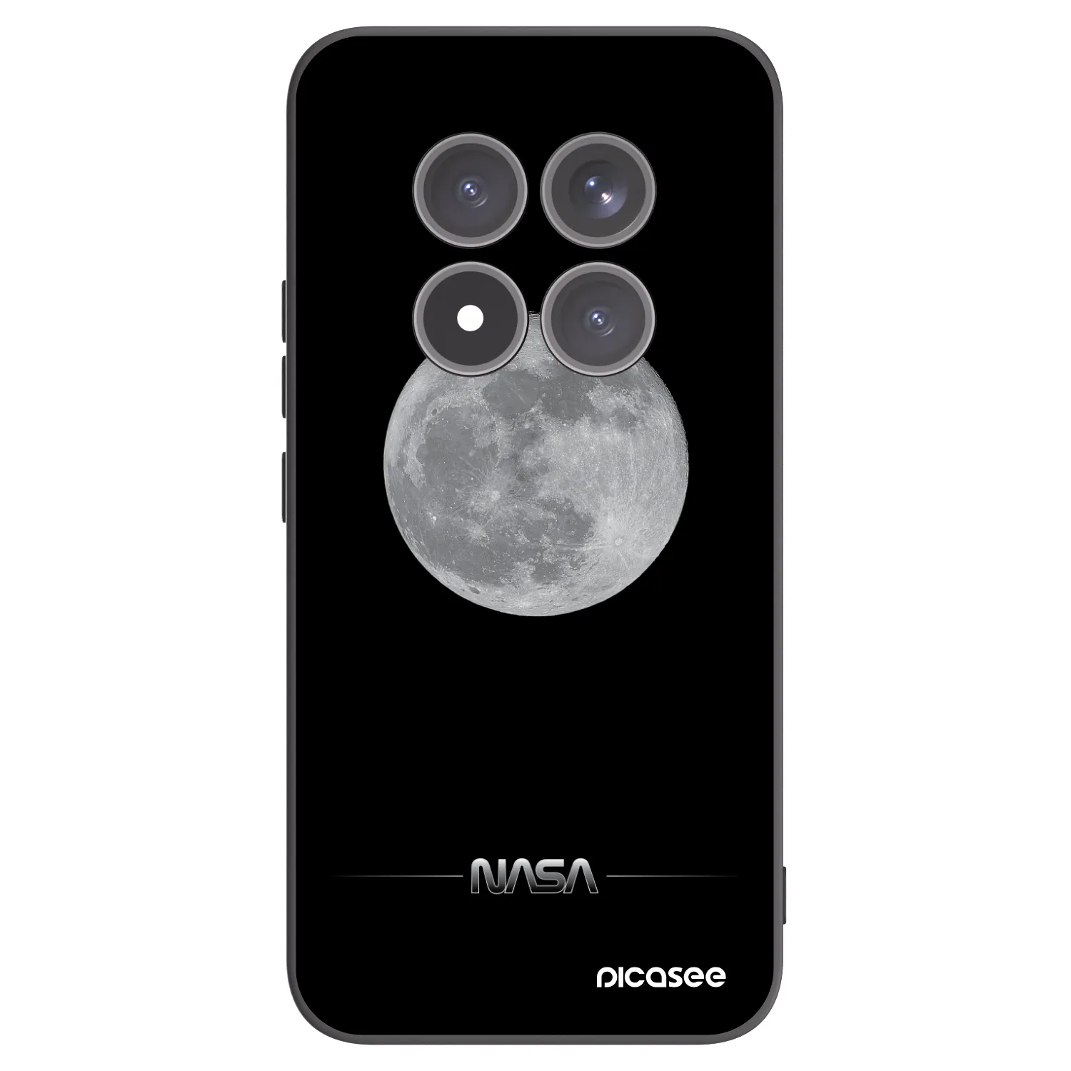 Picasee fekete szilikon tok az alábbi mobiltelefonokra Xiaomi Redmi Note 15 Pro+ - Moon Minimal