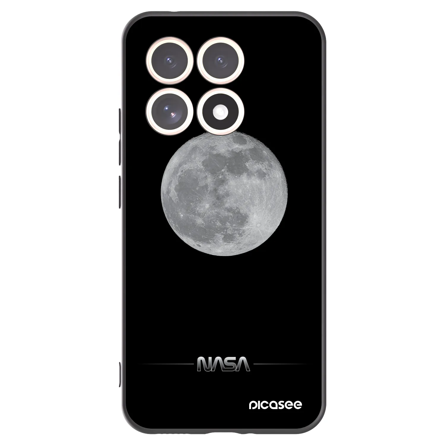 Picasee fekete szilikon tok az alábbi mobiltelefonokra Xiaomi 15T - Moon Minimal