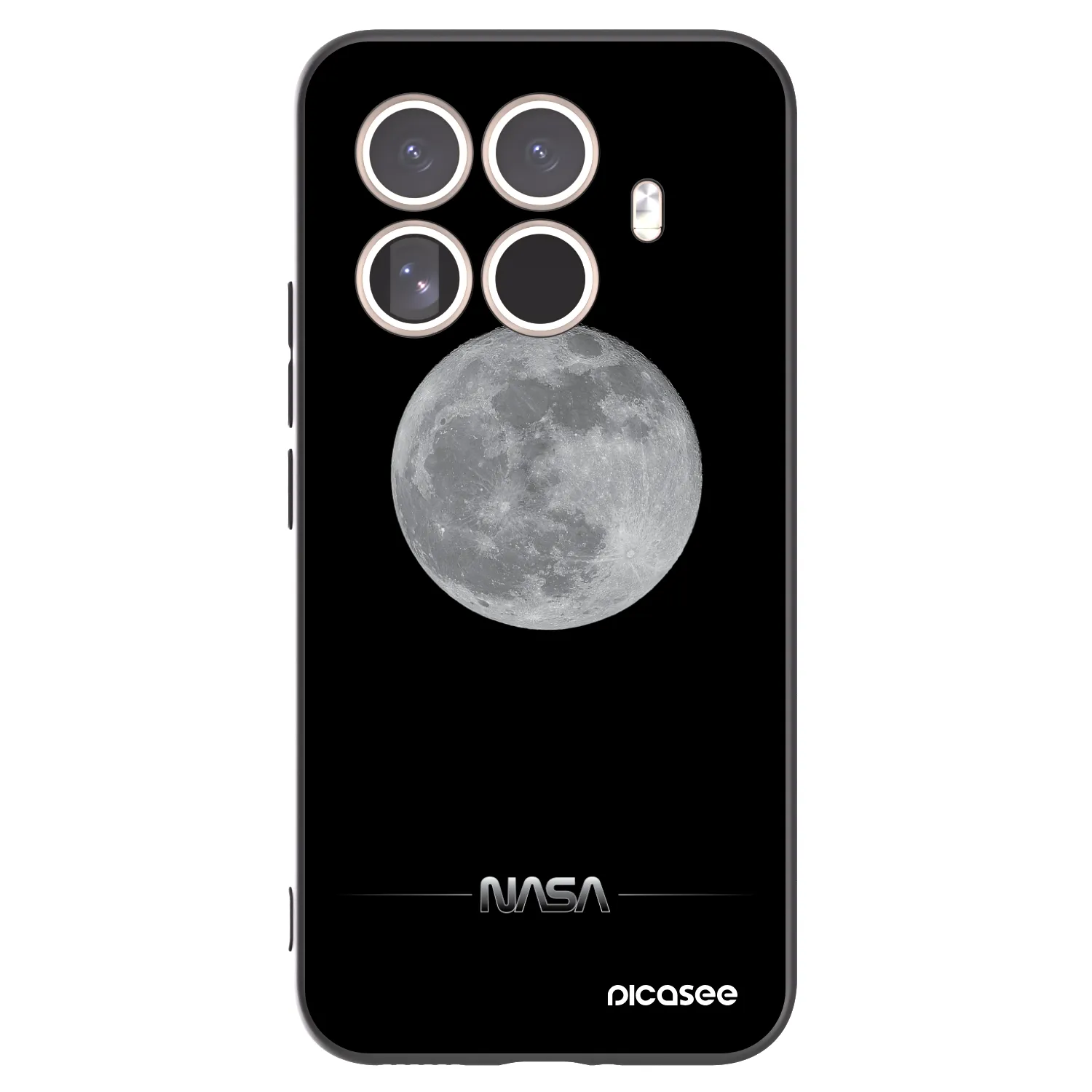 Picasee fekete szilikon tok az alábbi mobiltelefonokra Xiaomi 15T Pro - Moon Minimal