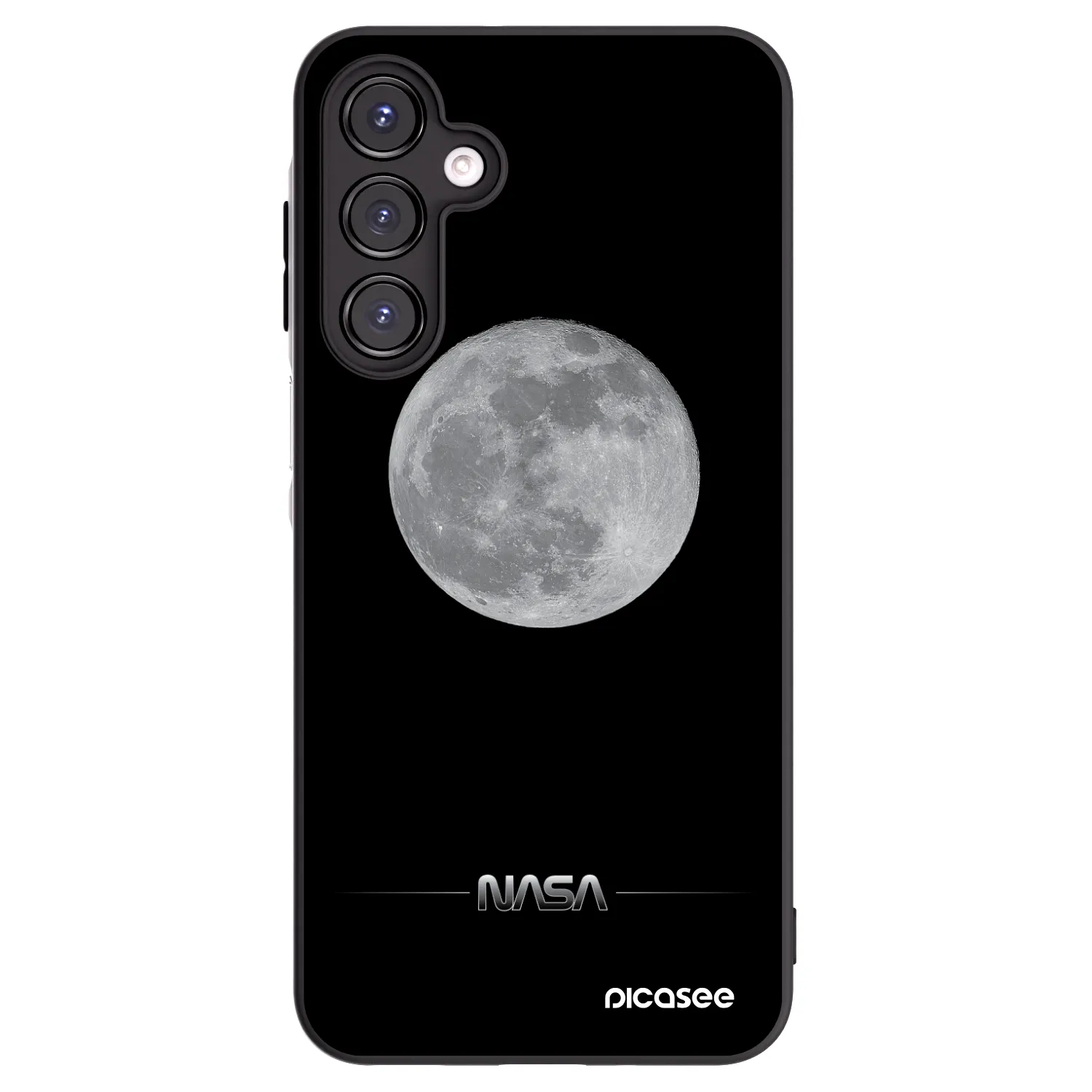 Picasee fekete szilikon tok az alábbi mobiltelefonokra Samsung Galaxy A16 4G - Moon Minimal