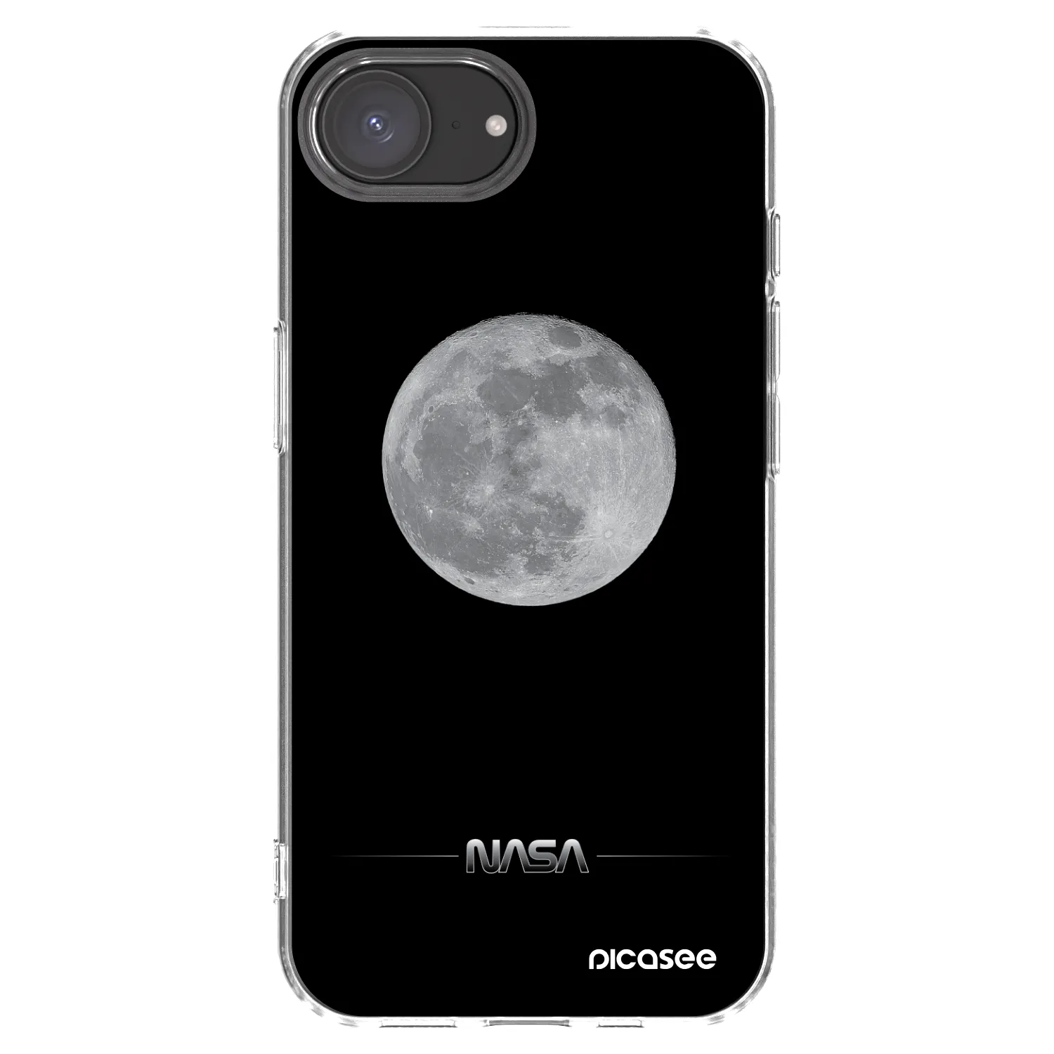 Picasee átlátszó szilikon tok az alábbi mobiltelefonokra Apple iPhone 17e - Moon Minimal