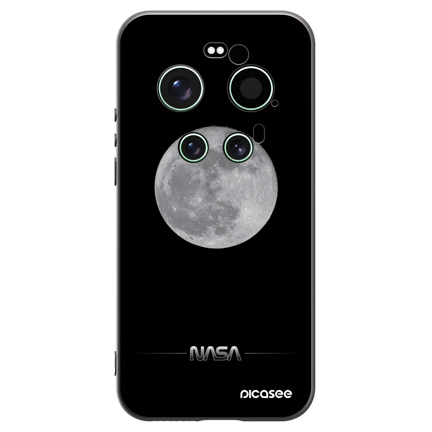 Picasee fekete szilikon tok az alábbi mobiltelefonokra Xiaomi 17 Ultra - Moon Minimal