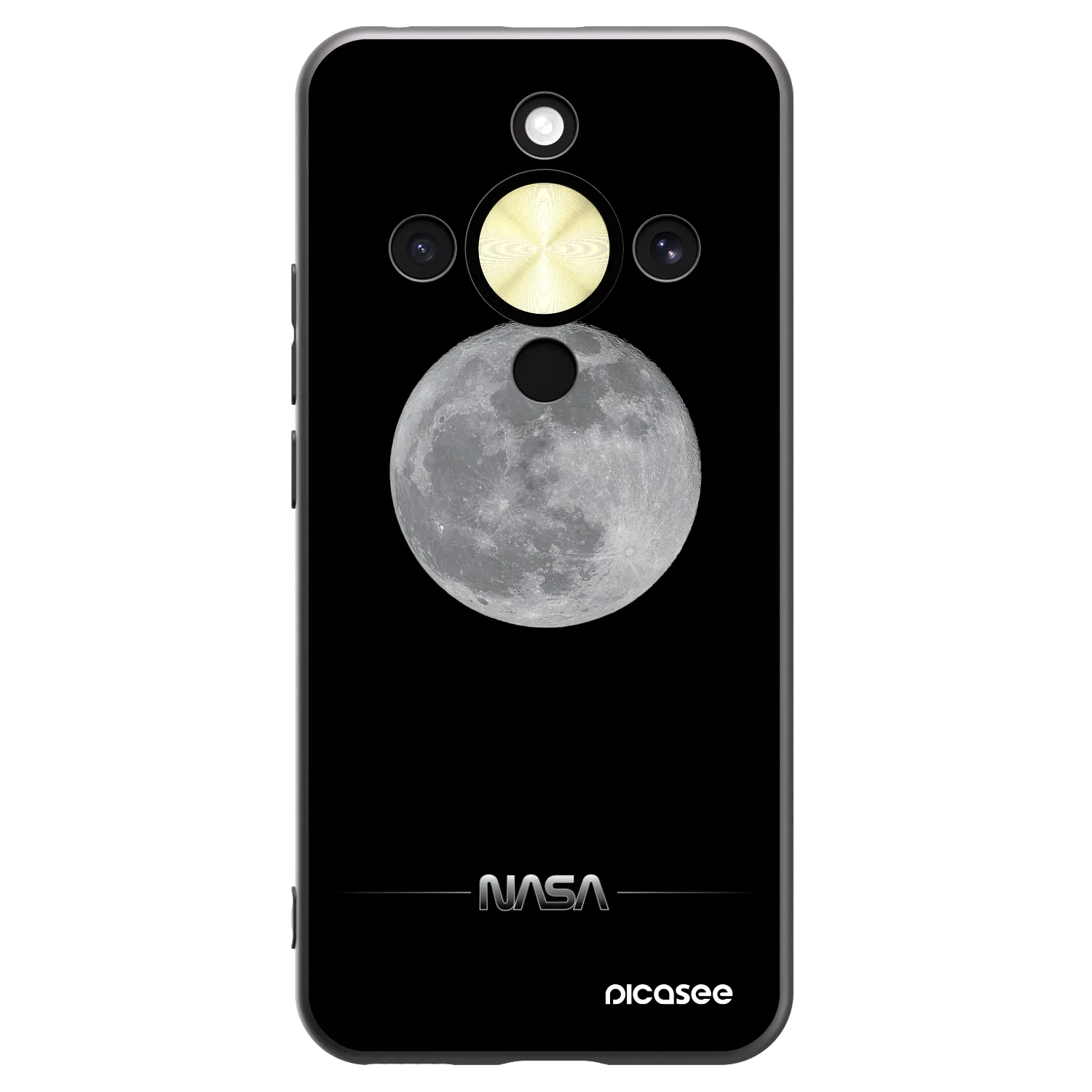 Picasee fekete szilikon tok az alábbi mobiltelefonokra Honor Magic8 Lite 5G - Moon Minimal