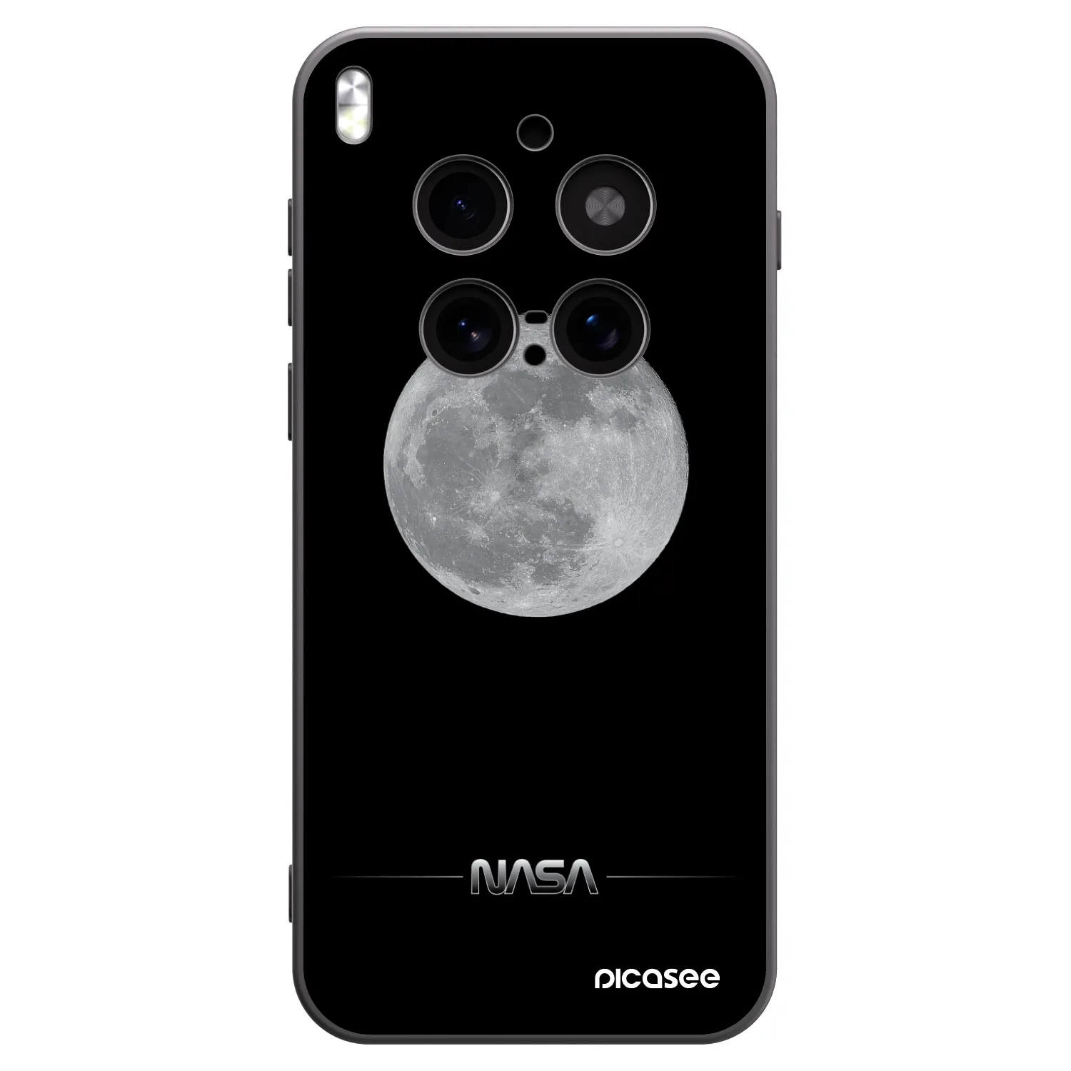 Picasee fekete szilikon tok az alábbi mobiltelefonokra Vivo X300 Pro - Moon Minimal