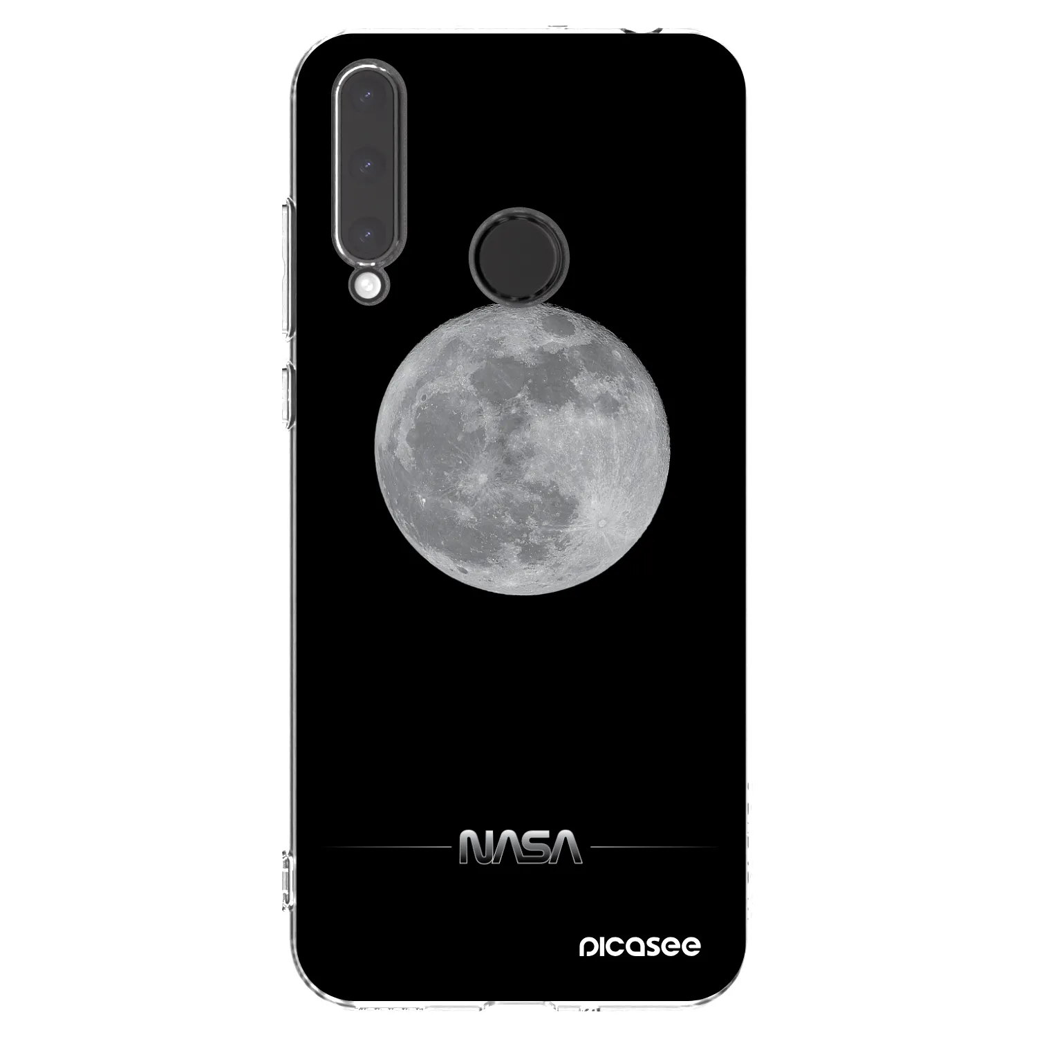 Picasee átlátszó szilikon tok az alábbi mobiltelefonokra Honor 20 Lite - Moon Minimal