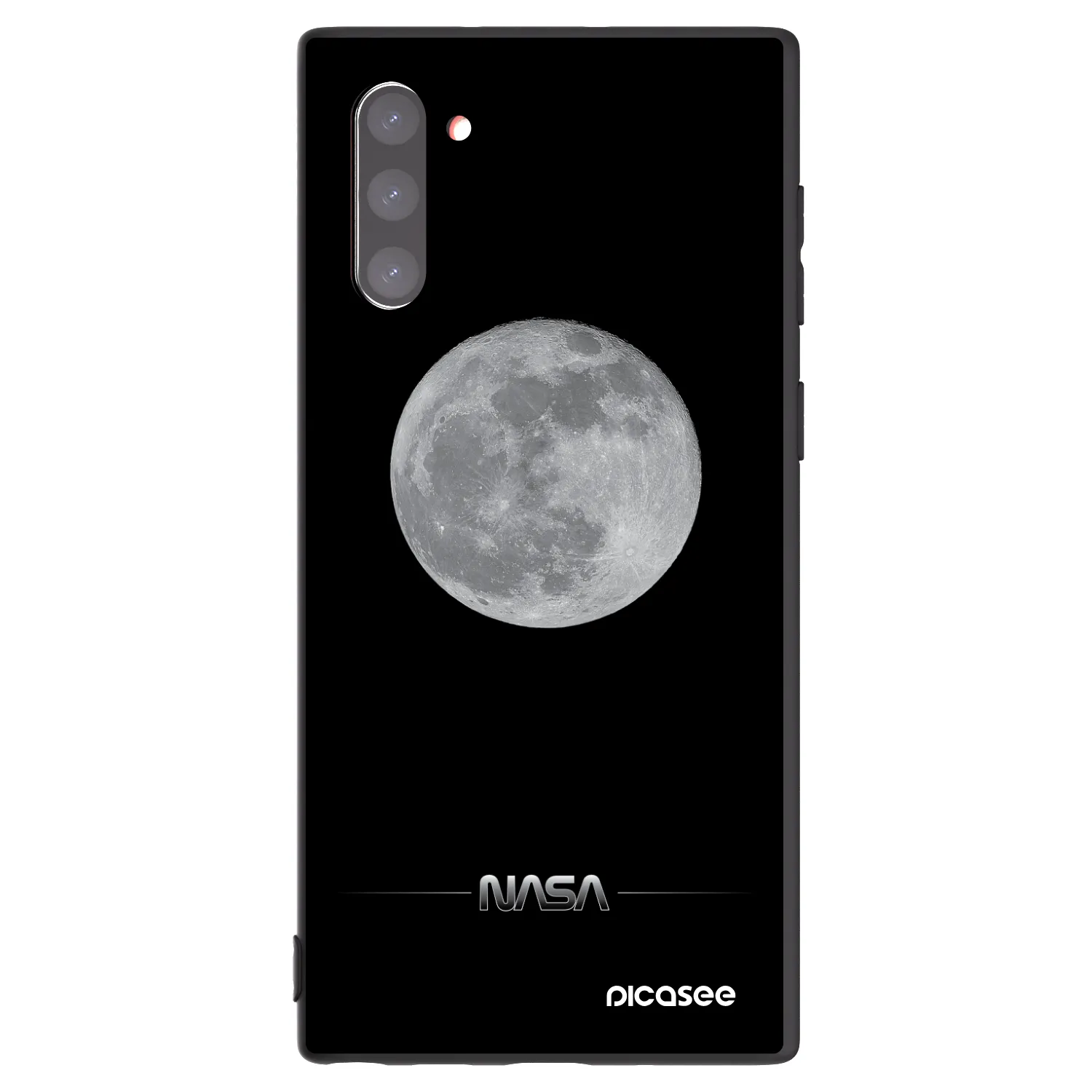Picasee fekete szilikon tok az alábbi mobiltelefonokra Samsung Galaxy Note 10 N970F - Moon Minimal
