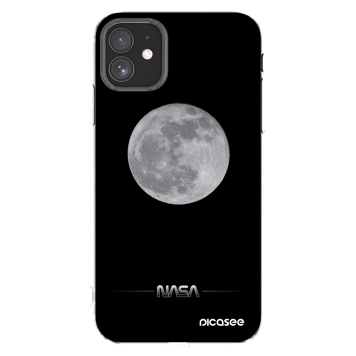 Picasee átlátszó szilikon tok az alábbi mobiltelefonokra Apple iPhone 11 - Moon Minimal