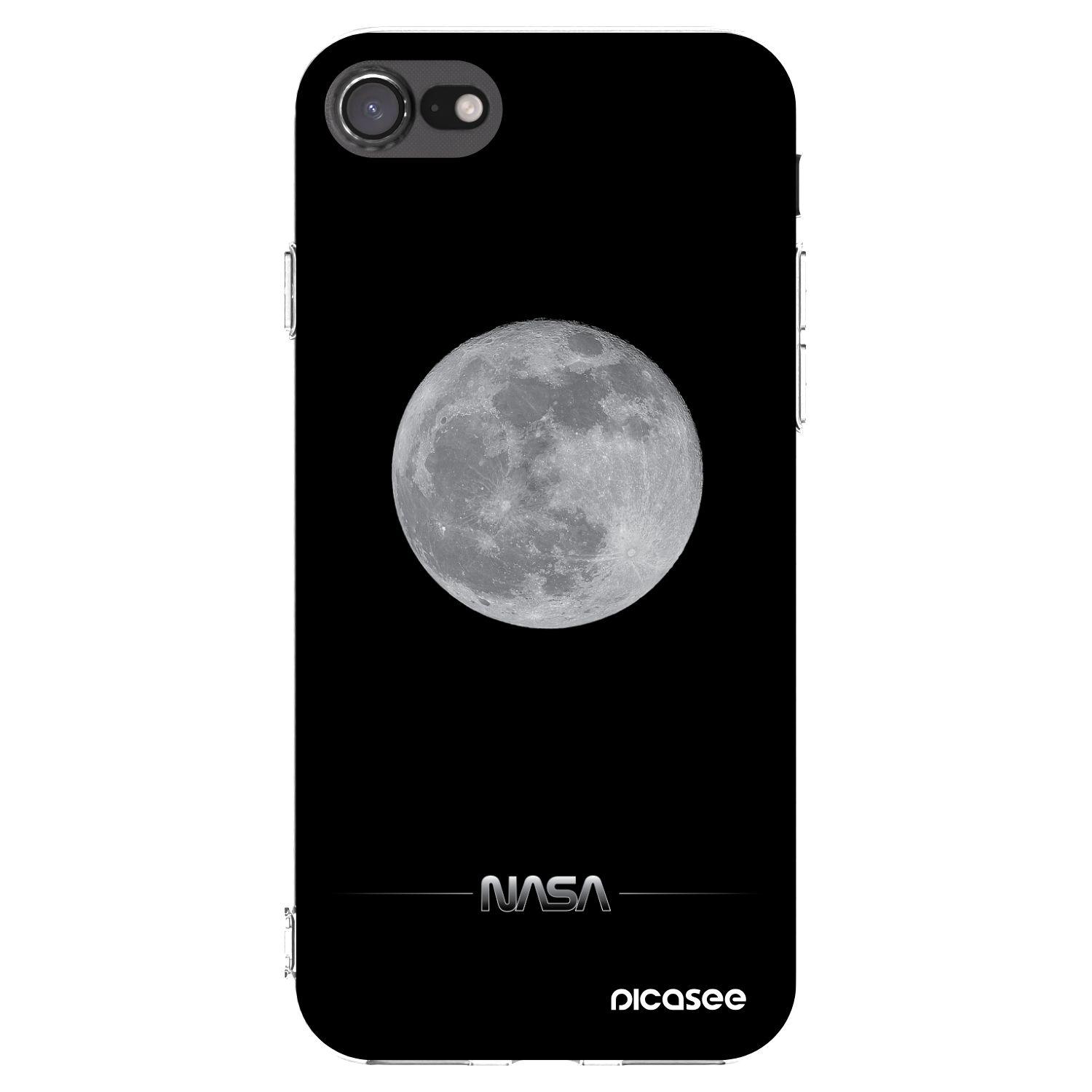 Picasee átlátszó szilikon tok az alábbi mobiltelefonokra Apple iPhone 8 - Moon Minimal