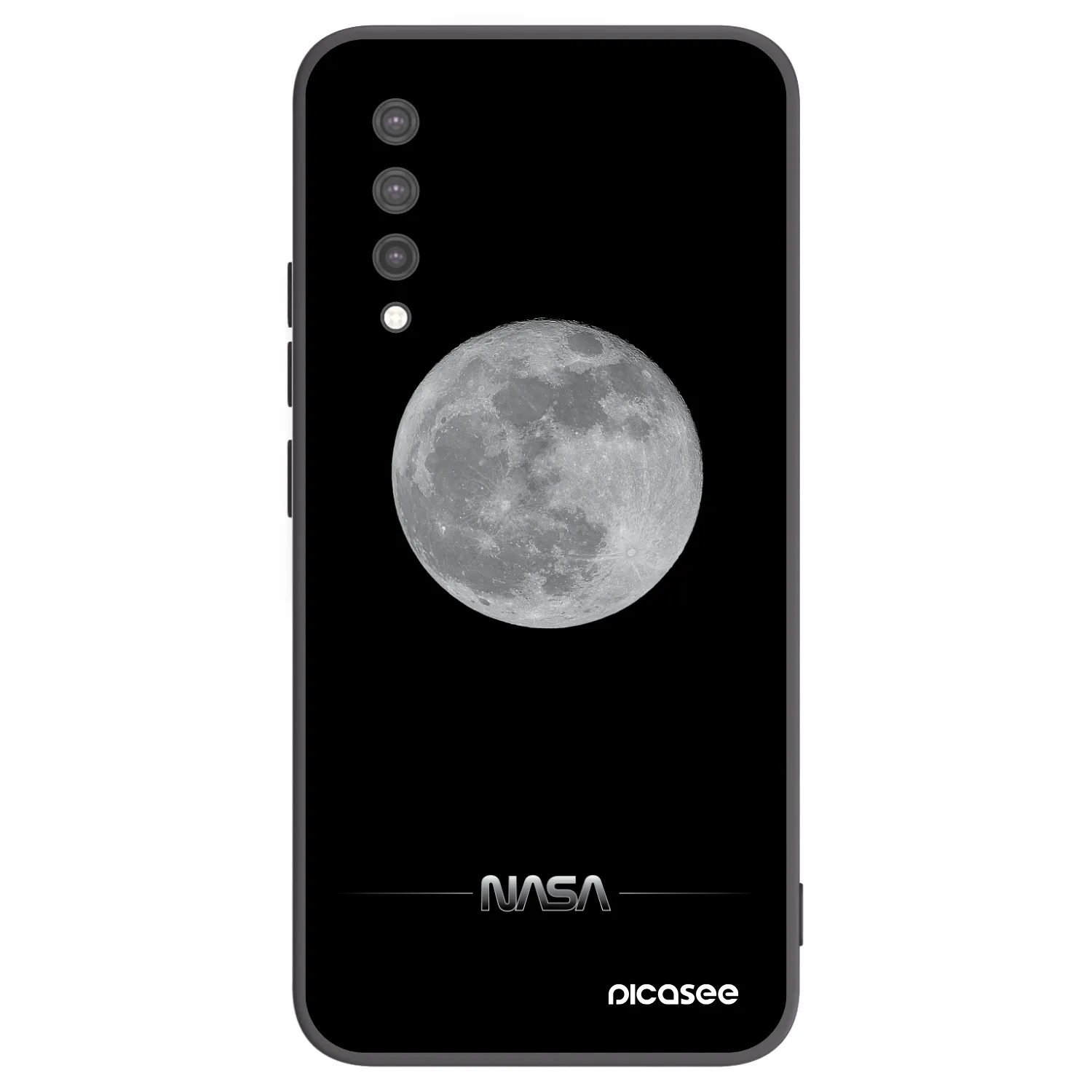 Picasee fekete szilikon tok az alábbi mobiltelefonokra Xiaomi Mi 9 Lite - Moon Minimal
