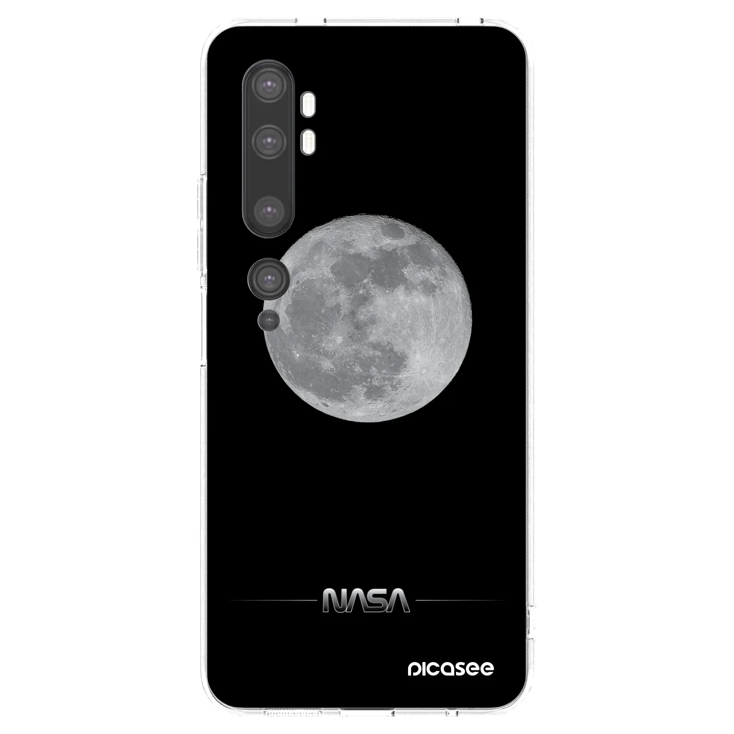 Picasee átlátszó szilikon tok az alábbi mobiltelefonokra Xiaomi Mi Note 10 (Pro) - Moon Minimal