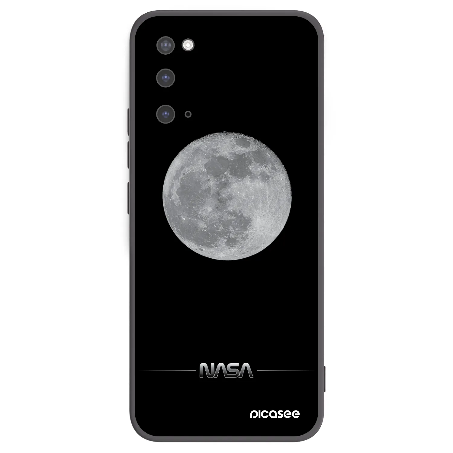 Picasee fekete szilikon tok az alábbi mobiltelefonokra Samsung Galaxy S20 G980F - Moon Minimal