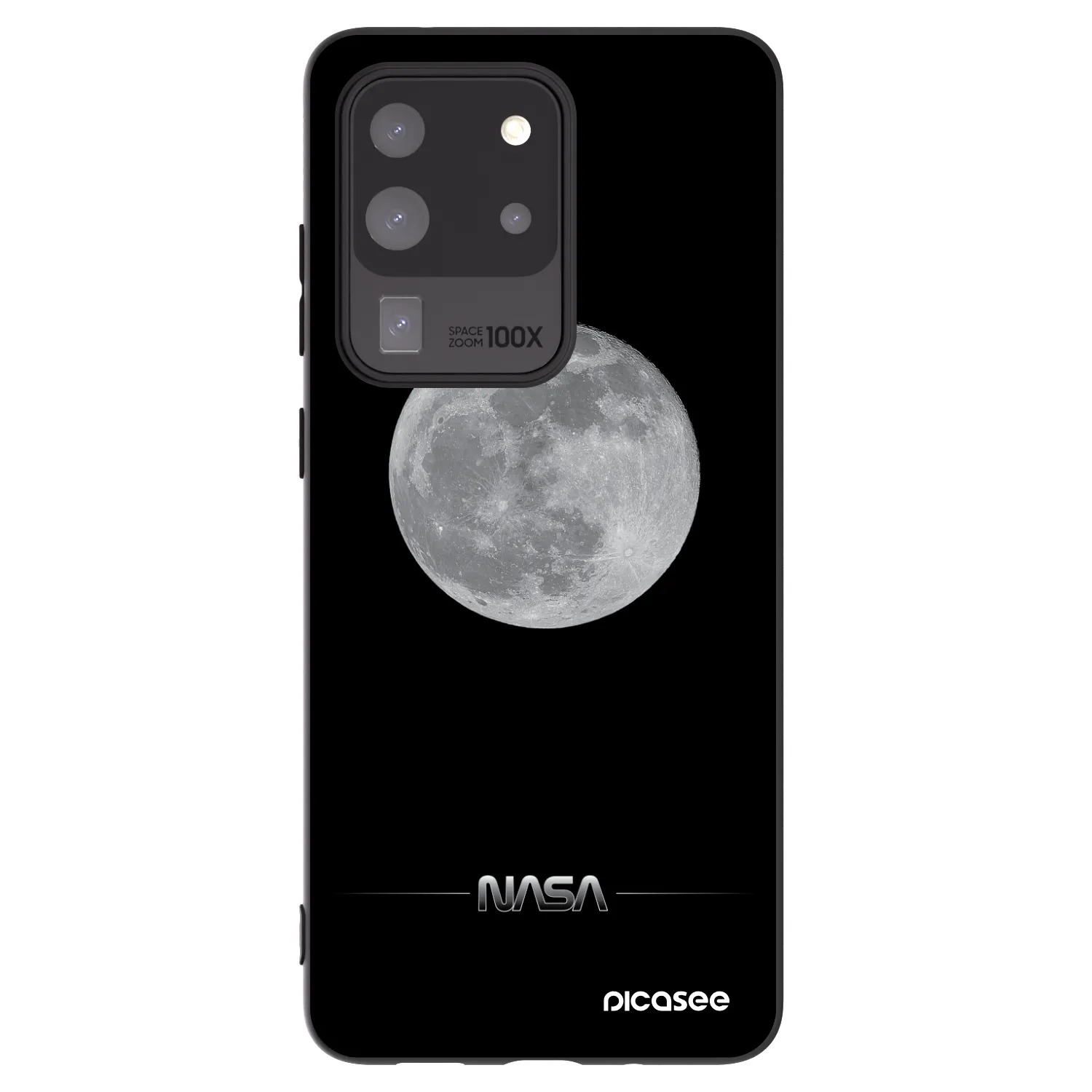 Picasee fekete szilikon tok az alábbi mobiltelefonokra Samsung Galaxy S20 Ultra 5G G988F - Moon Minimal