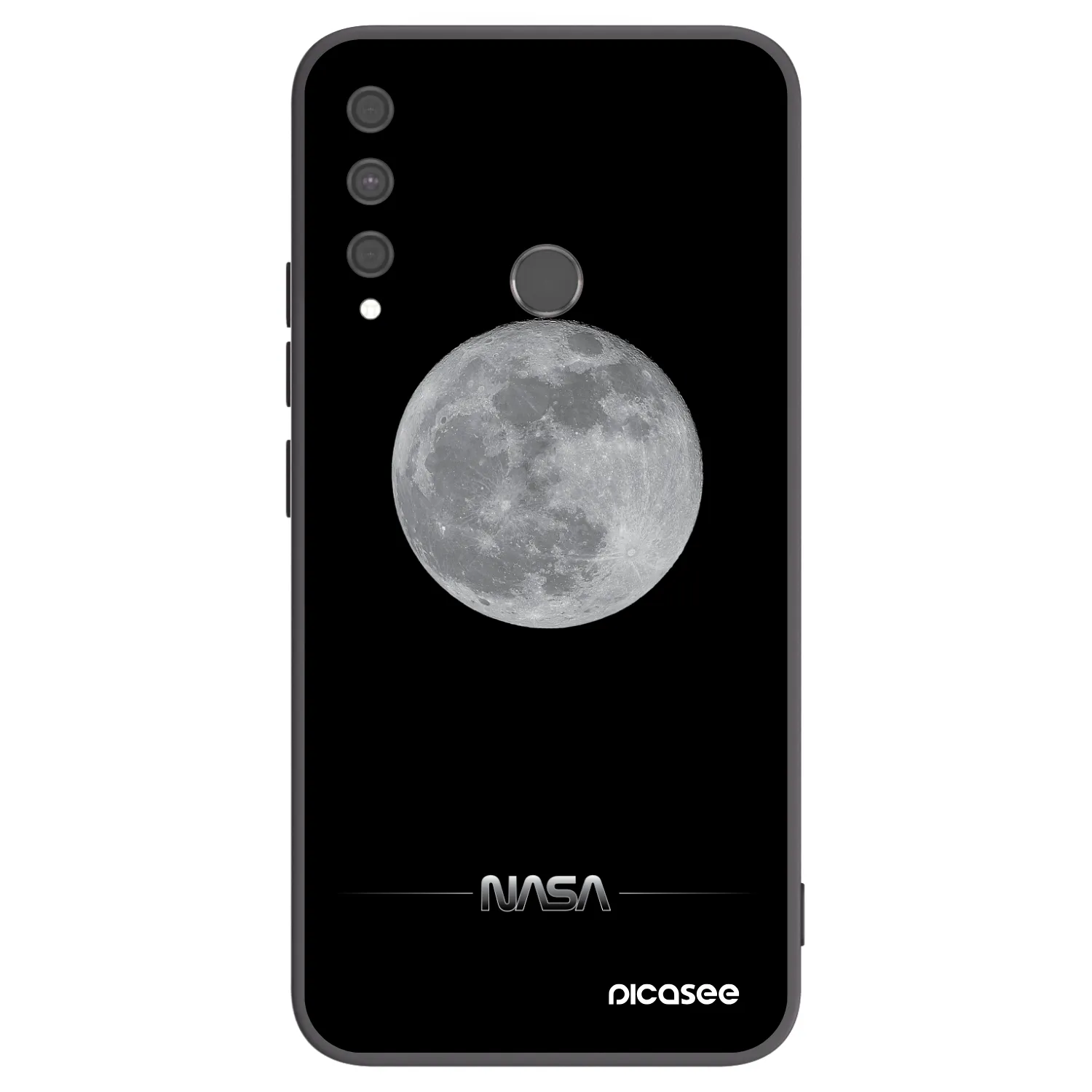 Picasee fekete szilikon tok az alábbi mobiltelefonokra Huawei P40 Lite E - Moon Minimal