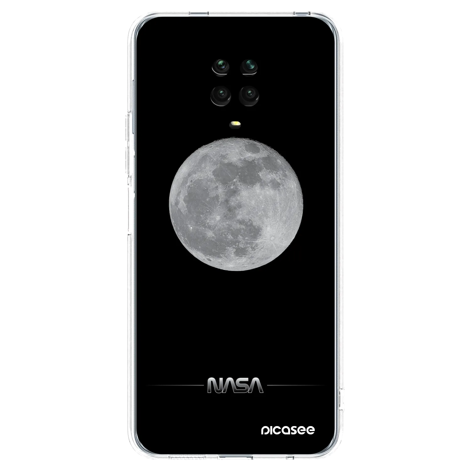 Picasee átlátszó szilikon tok az alábbi mobiltelefonokra Xiaomi Redmi Note 9 Pro - Moon Minimal