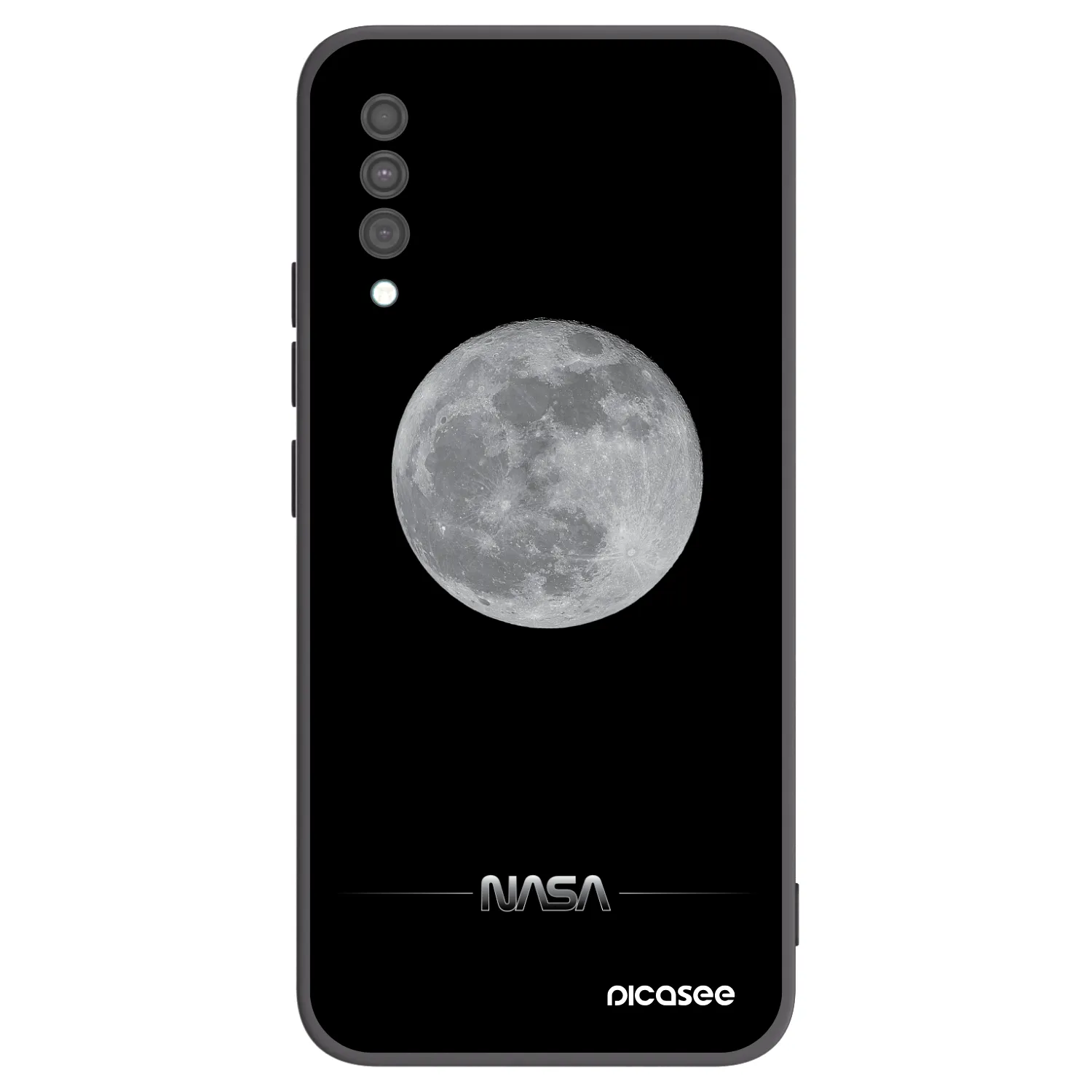 Picasee fekete szilikon tok az alábbi mobiltelefonokra Samsung Galaxy A30s A307F - Moon Minimal