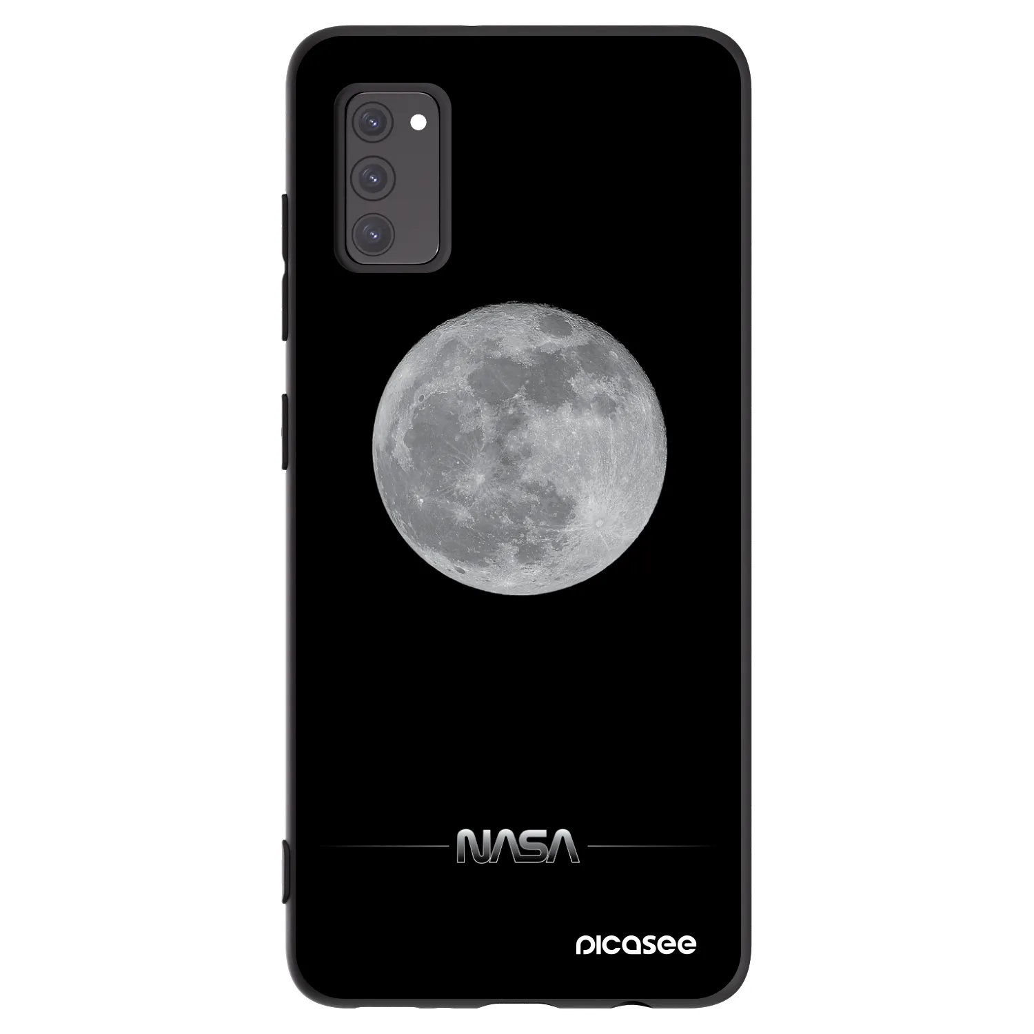 Picasee fekete szilikon tok az alábbi mobiltelefonokra Samsung Galaxy A41 A415F - Moon Minimal