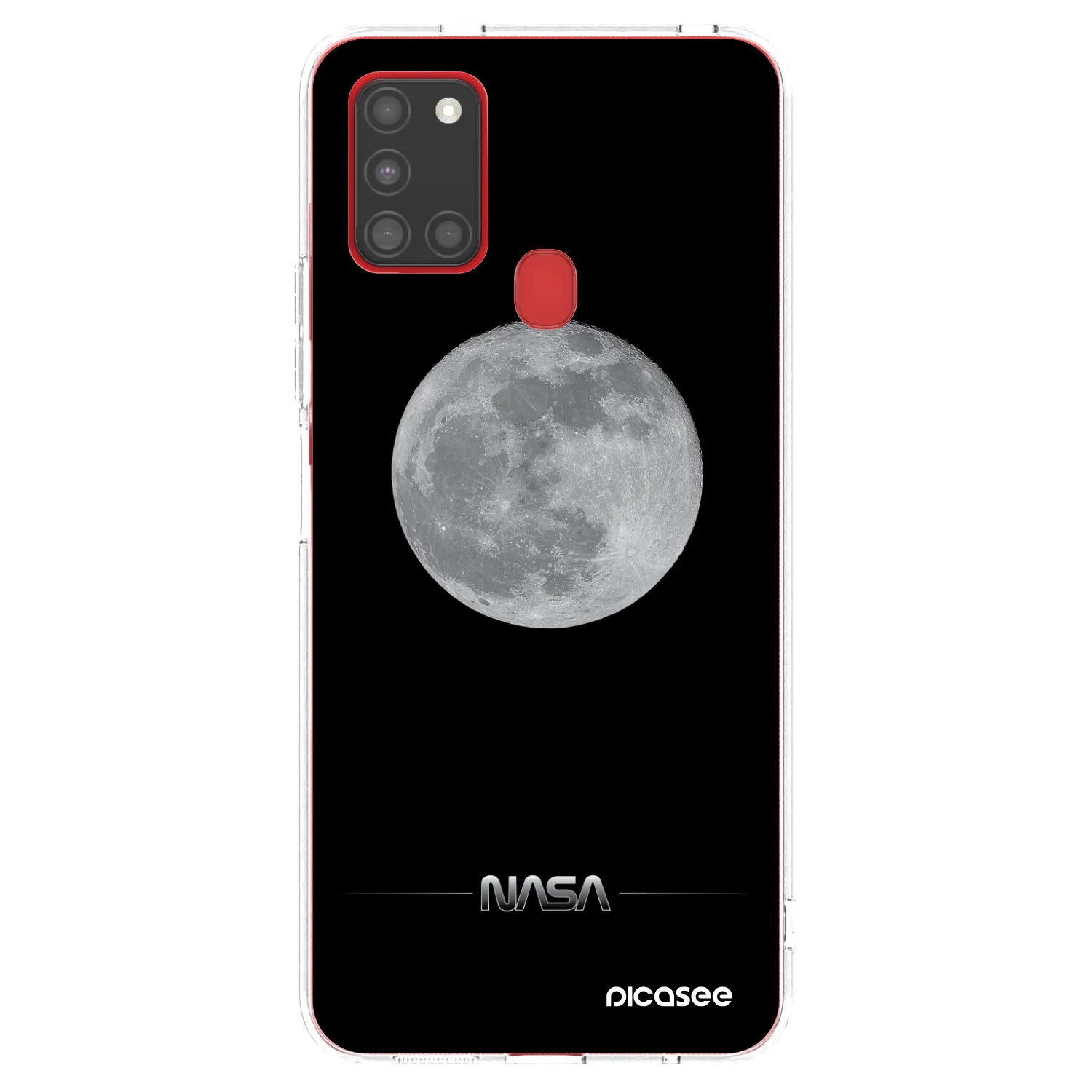 Picasee átlátszó szilikon tok az alábbi mobiltelefonokra Samsung Galaxy A21s - Moon Minimal