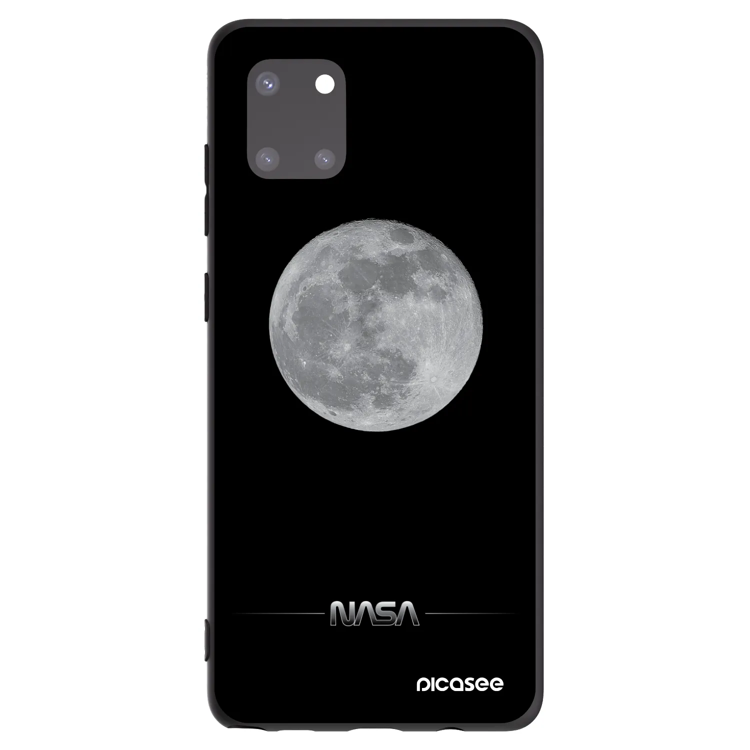 Picasee fekete szilikon tok az alábbi mobiltelefonokra Samsung Galaxy Note 10 Lite N770F - Moon Minimal