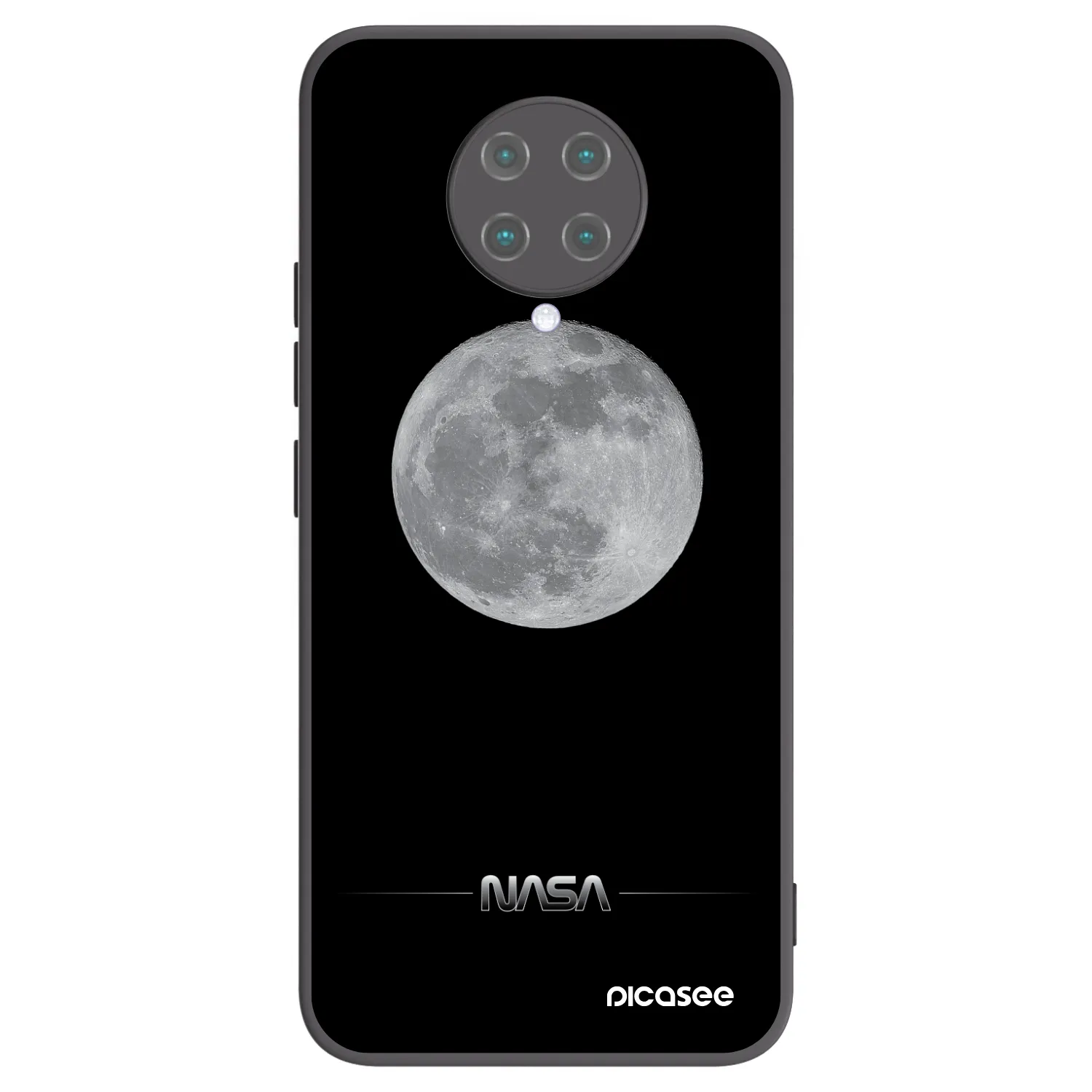 Picasee fekete szilikon tok az alábbi mobiltelefonokra Xiaomi Poco F2 Pro - Moon Minimal