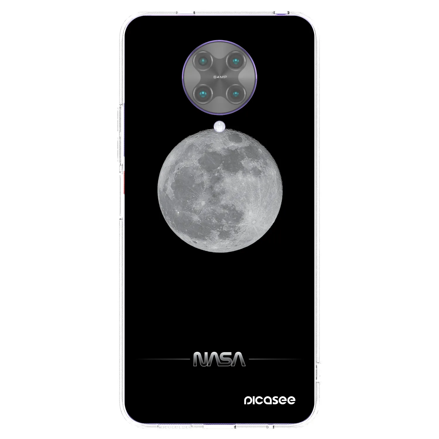 Picasee átlátszó szilikon tok az alábbi mobiltelefonokra Xiaomi Poco F2 Pro - Moon Minimal