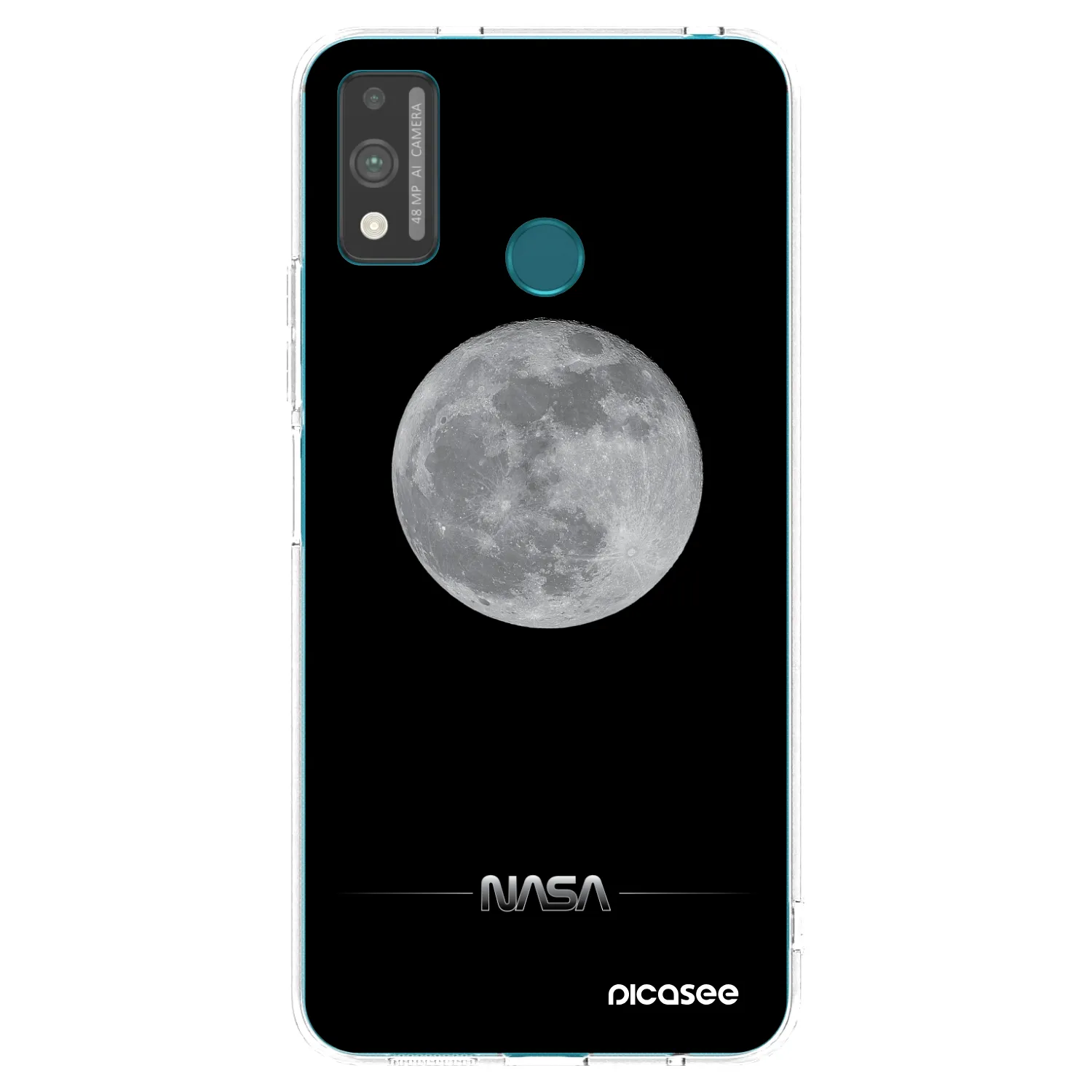 Picasee átlátszó szilikon tok az alábbi mobiltelefonokra Honor 9X Lite - Moon Minimal