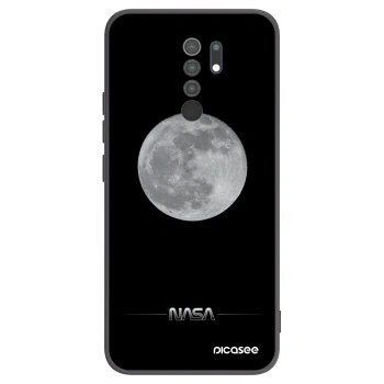 Picasee fekete szilikon tok az alábbi mobiltelefonokra Xiaomi Redmi 9 - Moon Minimal